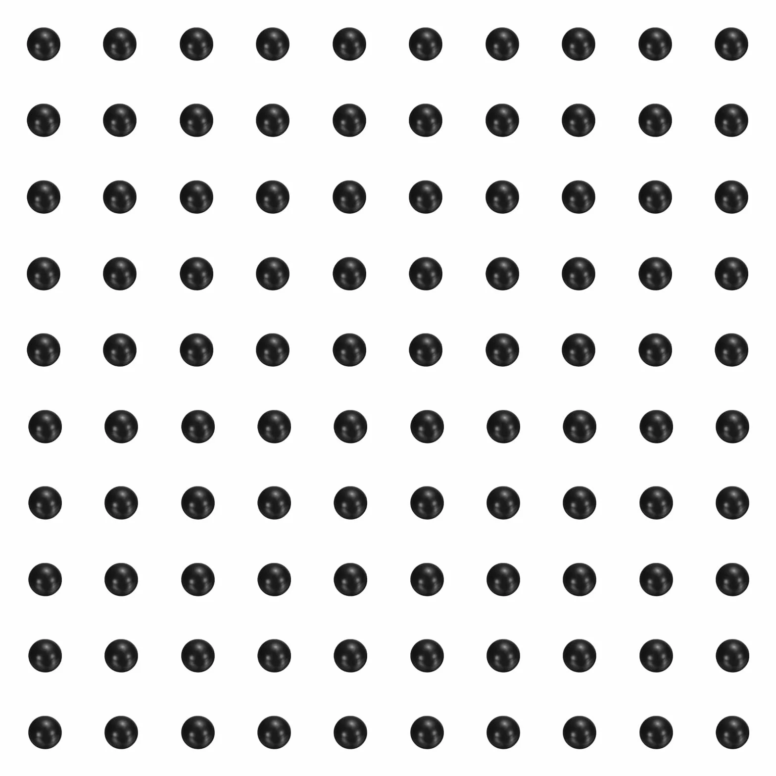 200 piezas bolas de rodamiento plástico PP 5mm precisión G2 negro