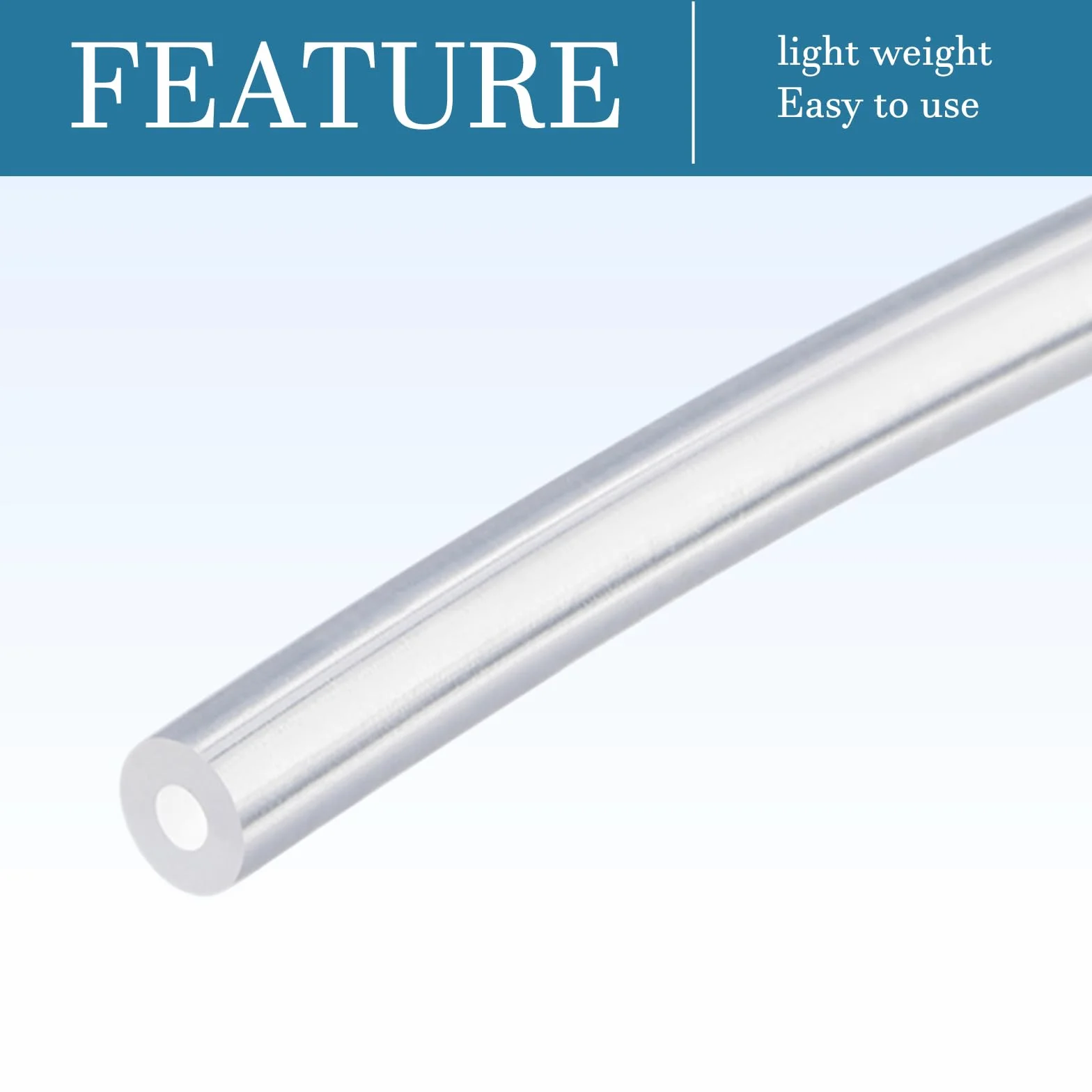 QUARKZMAN Tubo de Silicona Transparente 1x2mm 2m Resistente Altas Temperaturas