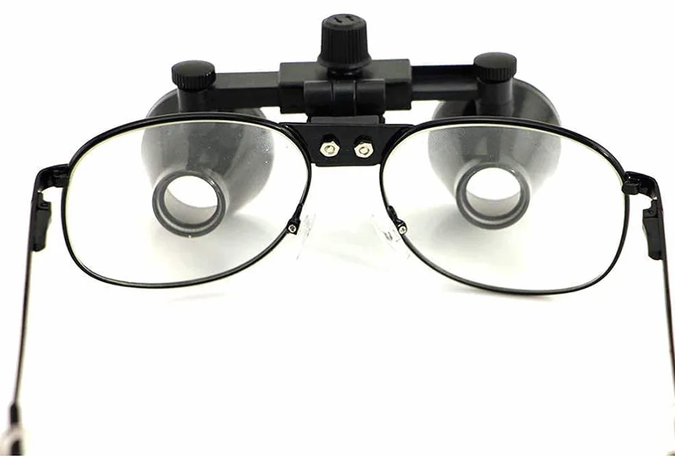 Lupa Binocular Marco de Anteojos Quirúrgicos Médicos Cirugía Dental Vascular Negro