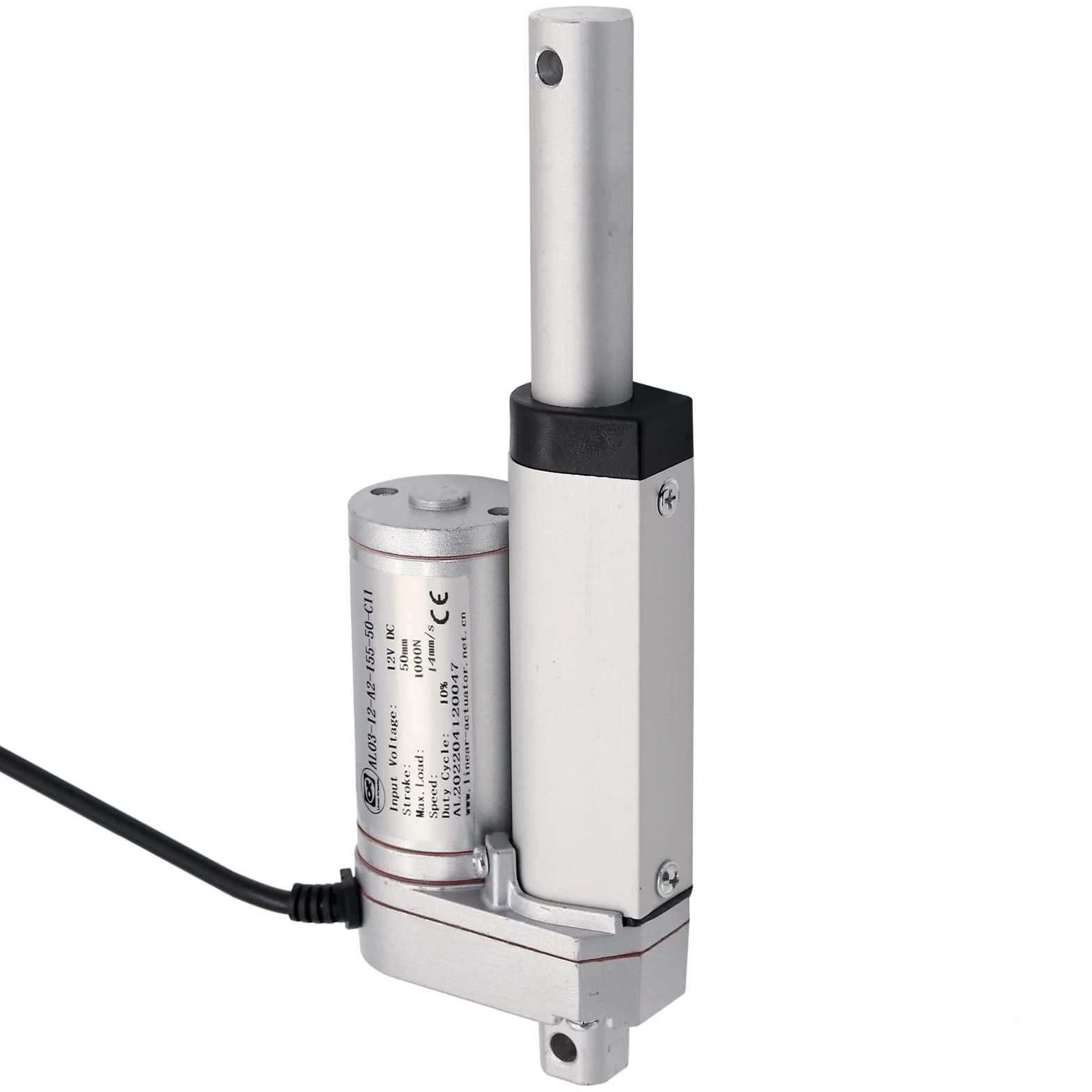 Actuador Lineal 1000N 50mm Motor DC 12V Resistente Para Auto RV Abridor de Puerta Eléctrico
