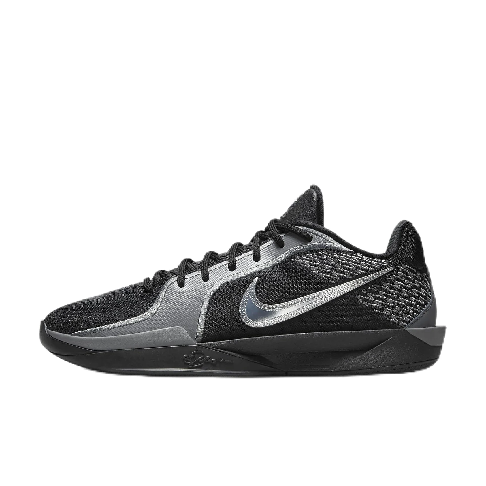 Nike Sabrina 2 (FQ2174-001, negro/gris humo/amarillo opti/plateado metálico)