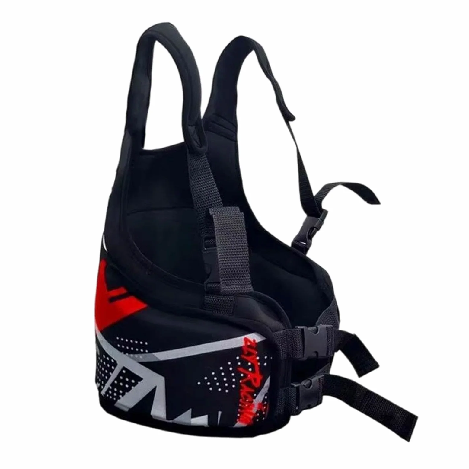 Oshhni Chaleco Protector de Costillas de Karting para niños, de protección, ergonómico, Multiusos, cómodo, Accesorios, Ligero y Ajustable, Rojo