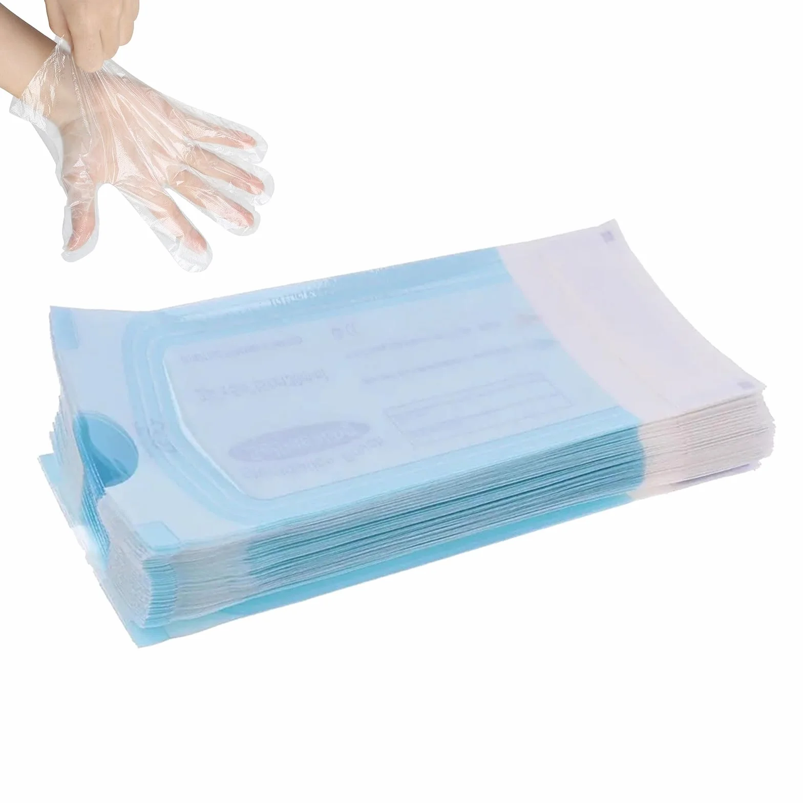 Bolsa de Esterilización Dental 100pcs 90x165mm Auto Sellado