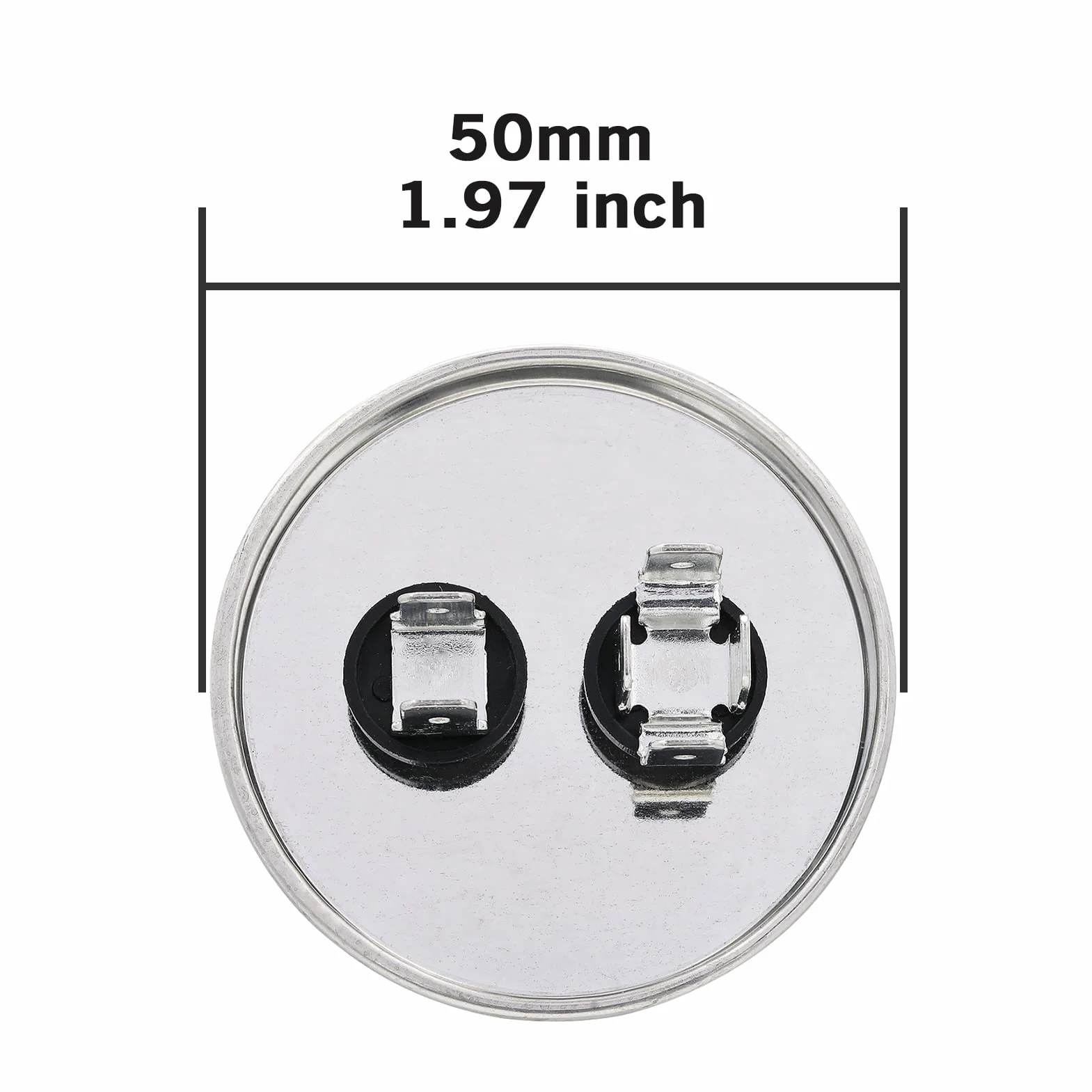 VEXUNGA Condensador 35uF 370VAC 440VAC 450VAC 50/60Hz Redondo CBB65 para Aire Acondicionado Motor Ventilador