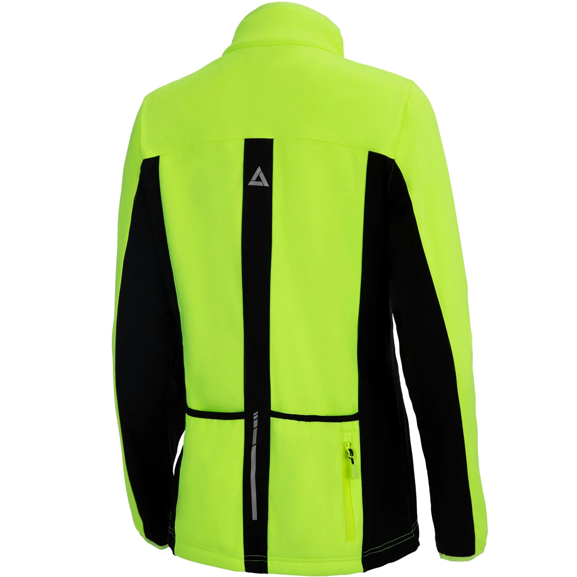 Airtracks Pro Line - Juego de ropa térmica de ciclismo para mujer, pantalón largo y chaqueta térmica Pro Line, resistente al viento, transpirable, reflectores, negro y neón., XXL