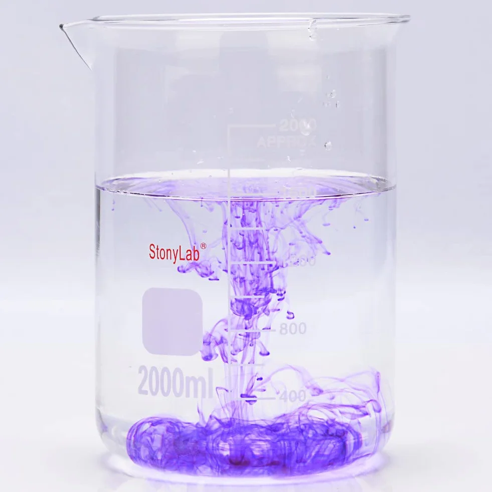 Stonylab Vaso de Precipitados de Vidrio Borosilicato Graduado 2000 ml Griffin