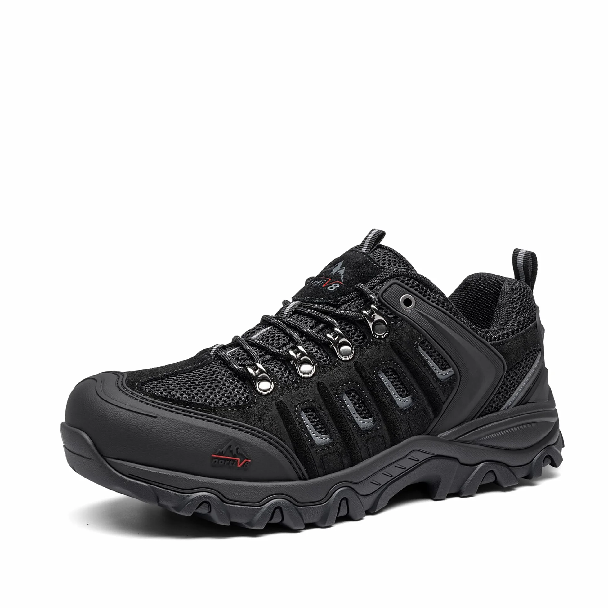 NORTIV 8 Zapatillas Hombre Trekking Transpirables Punta Protectora Senderismo Antideslizantes