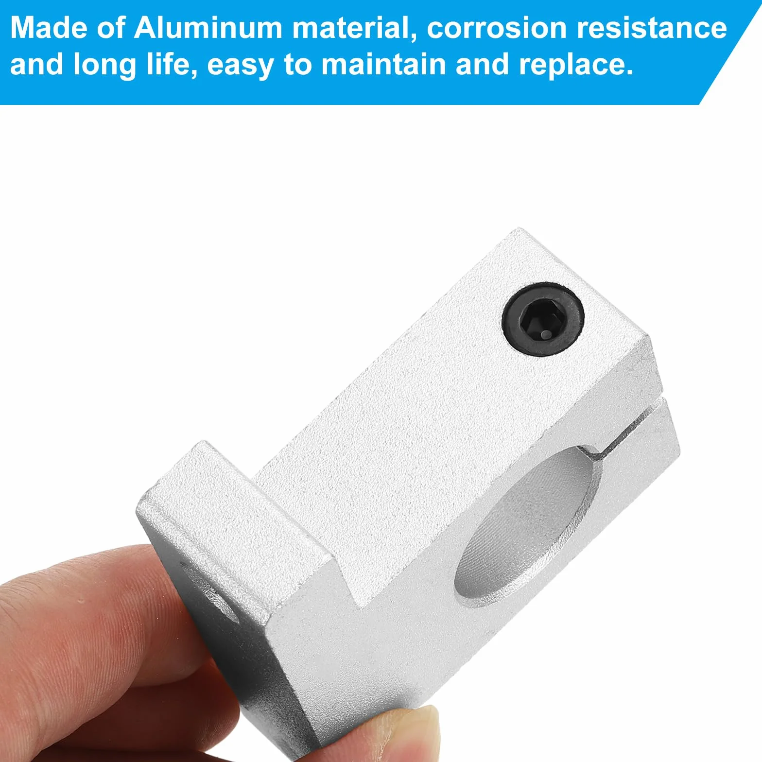 PATIKIL Soporte Guía Sujeción Riel Movimiento Lineal Aluminio SK16 Eje 16 mm