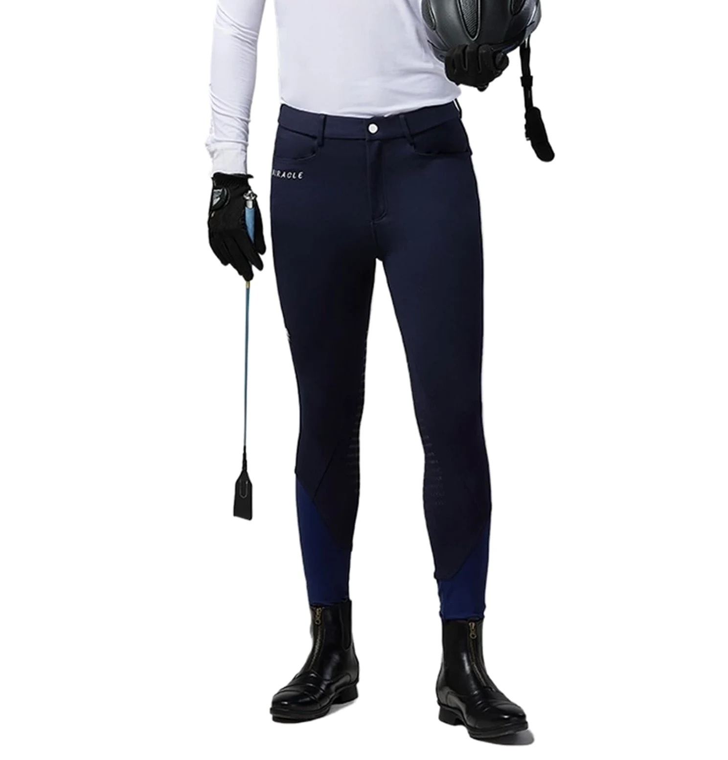 Pantalones de equitación for hombre, pantalones ecuestres, ropa primavera y verano, silicona for montar a caballo Para Montar(White,30)
