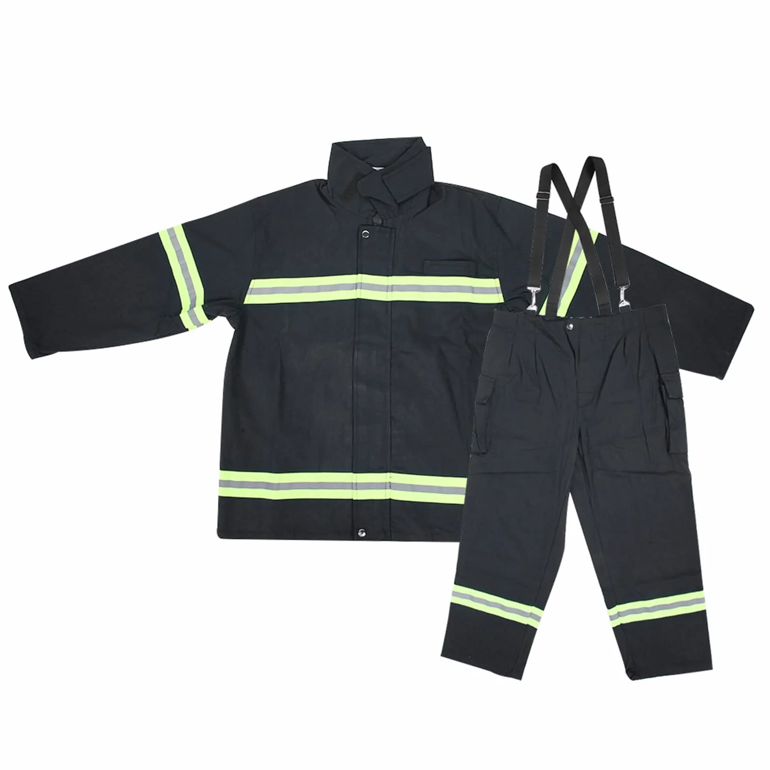 KIMISS Ropa Ignífuga Bomberos Prueba de Calor Protección Gsm Abridor Puerta Interruptor Relé Ignífugo Abrigo Reflectante Pantalones XL