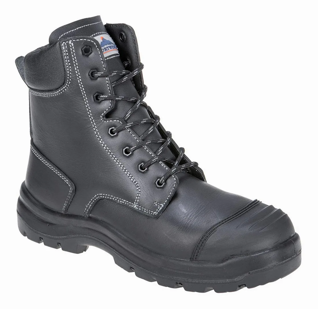 Portwest Bota De Seguridad Eden S3 Hro Ci Hi Fo, Tamaño: 46, Color: Negro, FD15BKR46