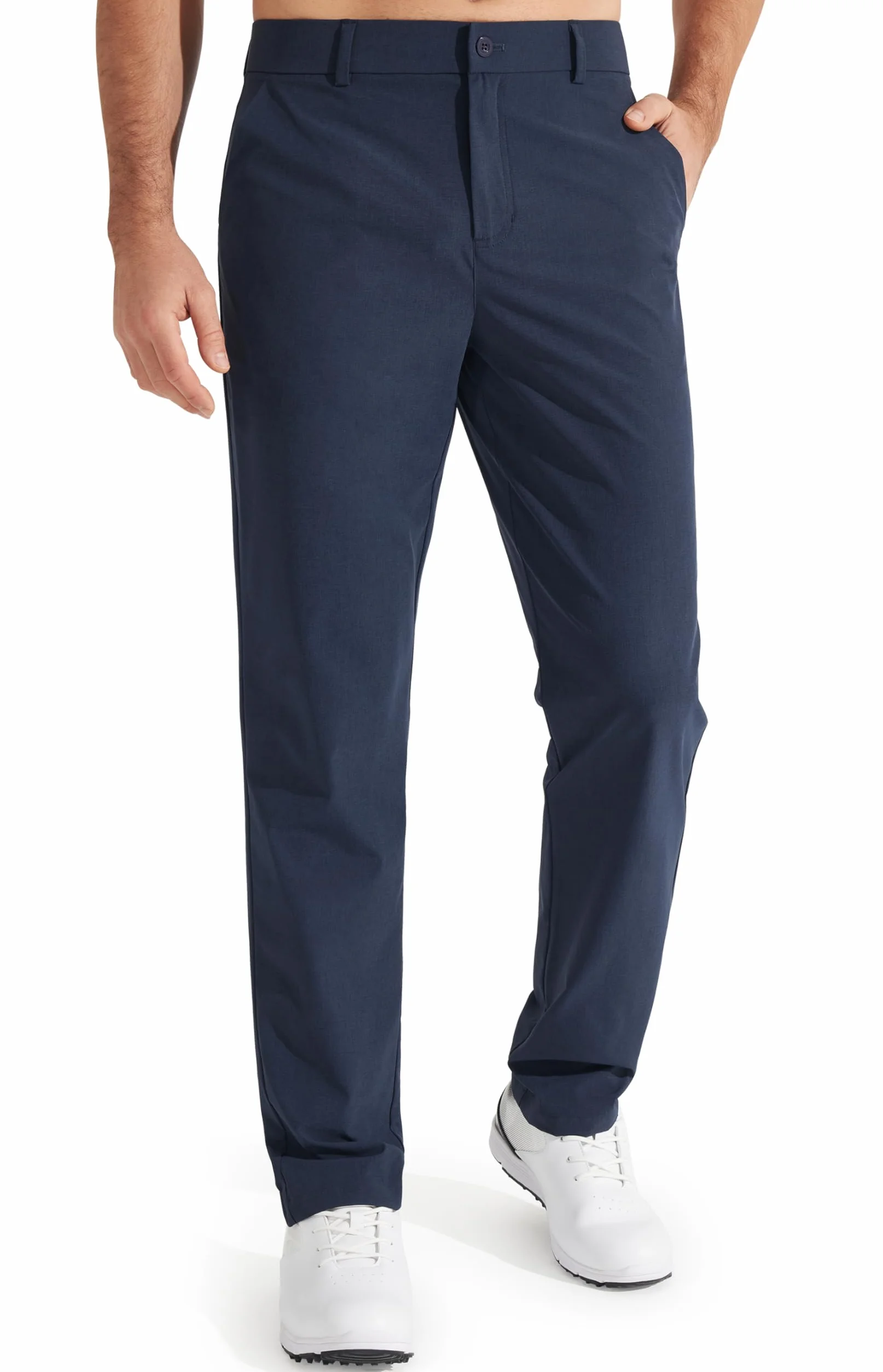 Libin Pantalón de Golf Hombre Elástico Slim Fit Ligeros Deporte Senderismo con Bolsillos