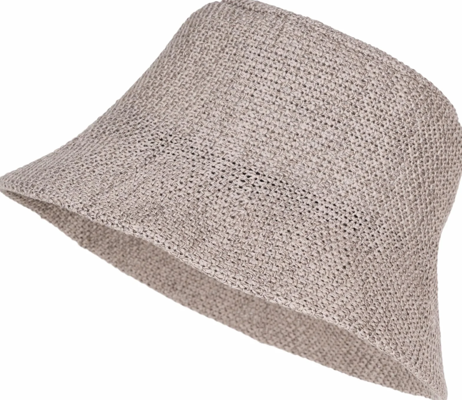 styleBREAKER Sombrero de Sol para Mujer de Paja de Papel, Bucket Hat Plegable Ligero con Banda Absorbente y ala para protección Solar en Playa y Ocio