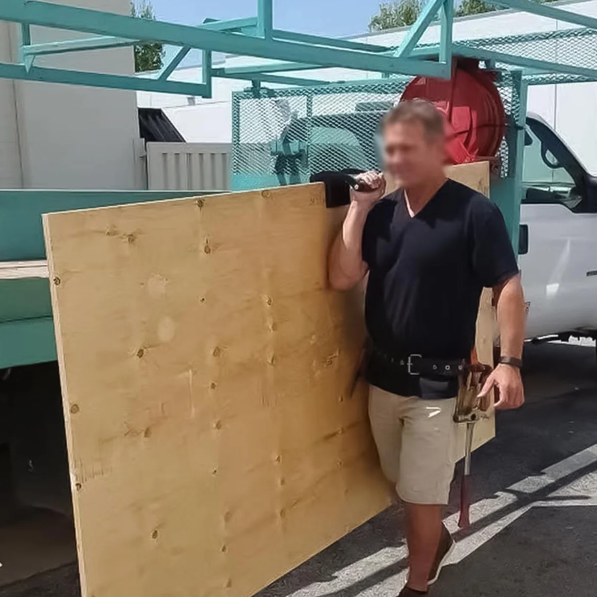 Sarini Portador de Panel de Agarre Fácil, Elevador de Tablero, Soporte de Madera Contrachapada