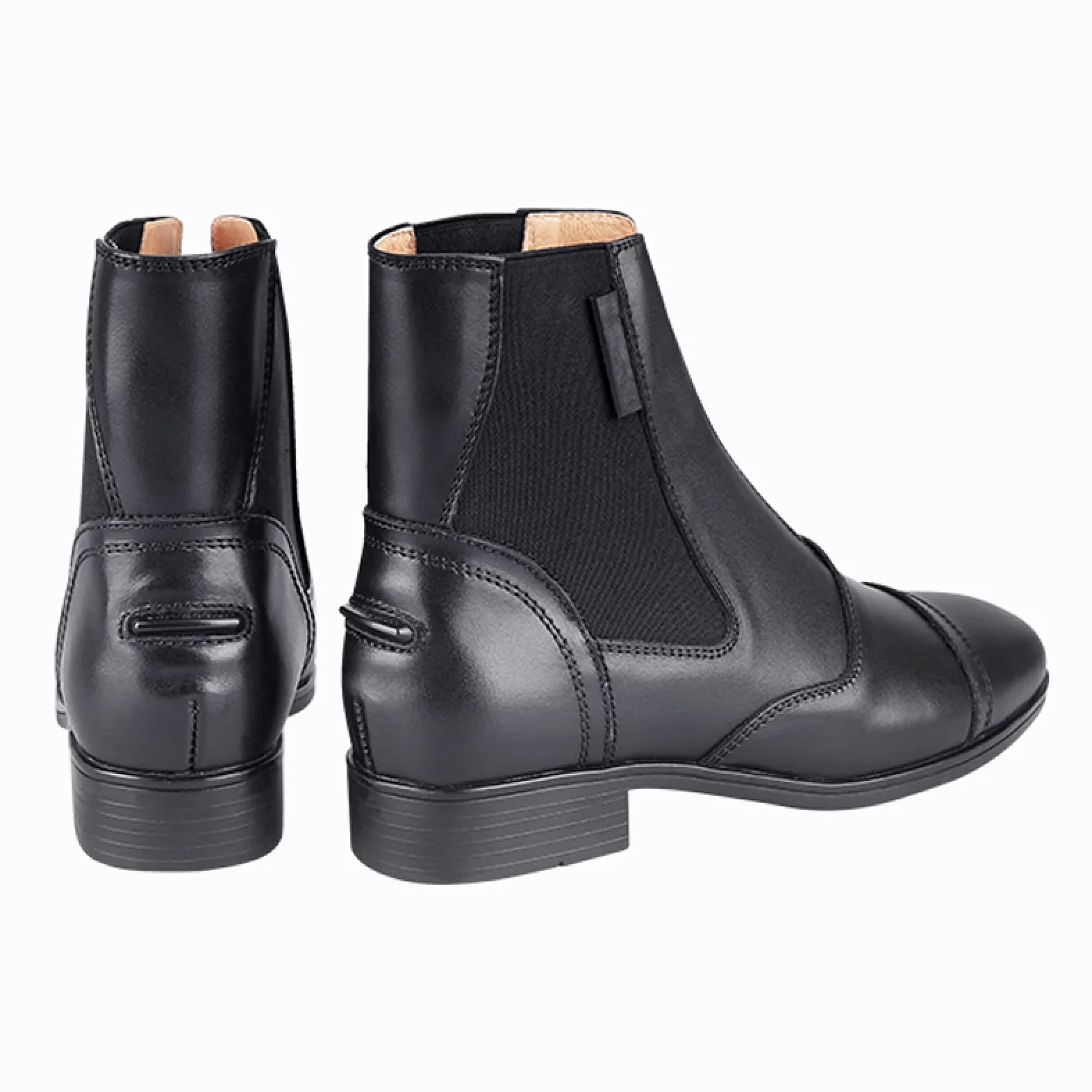 LEBEE Botas de Montar a Caballo Botas ecuestres Botas Impermeables de Piel de Vaca al Aire Libre,Black-39