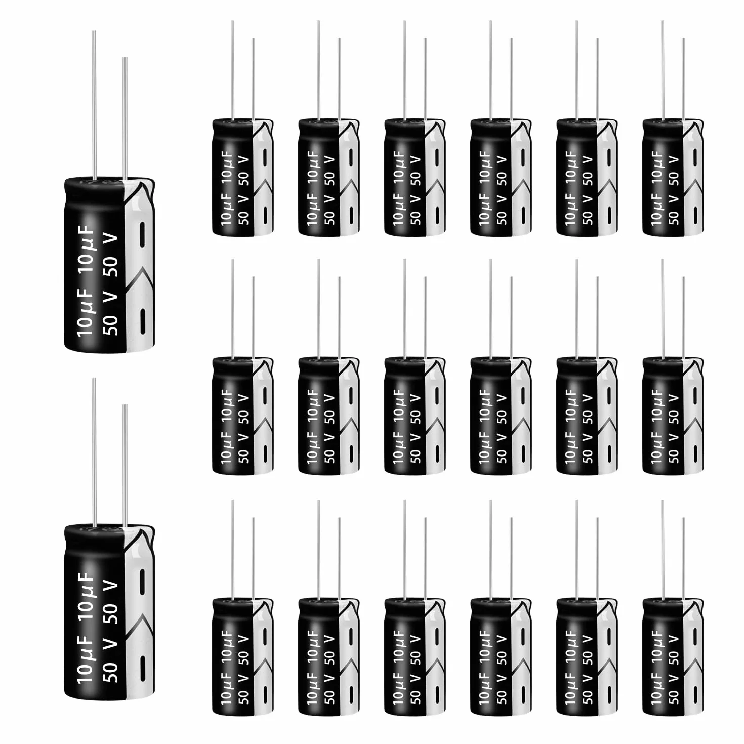 Condensadores electrolíticos 50V 10µF 5x11mm 20pcs