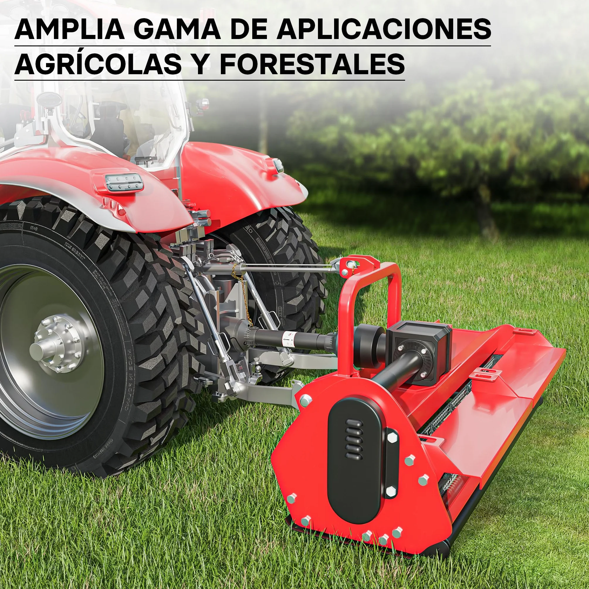 WilTec Toma de Fuerza T5 Eje transmisión cardán 1800-1980mm 620Nm 540rpm PTO 54kW 74CV 2X 1 3/8" 6 dientes