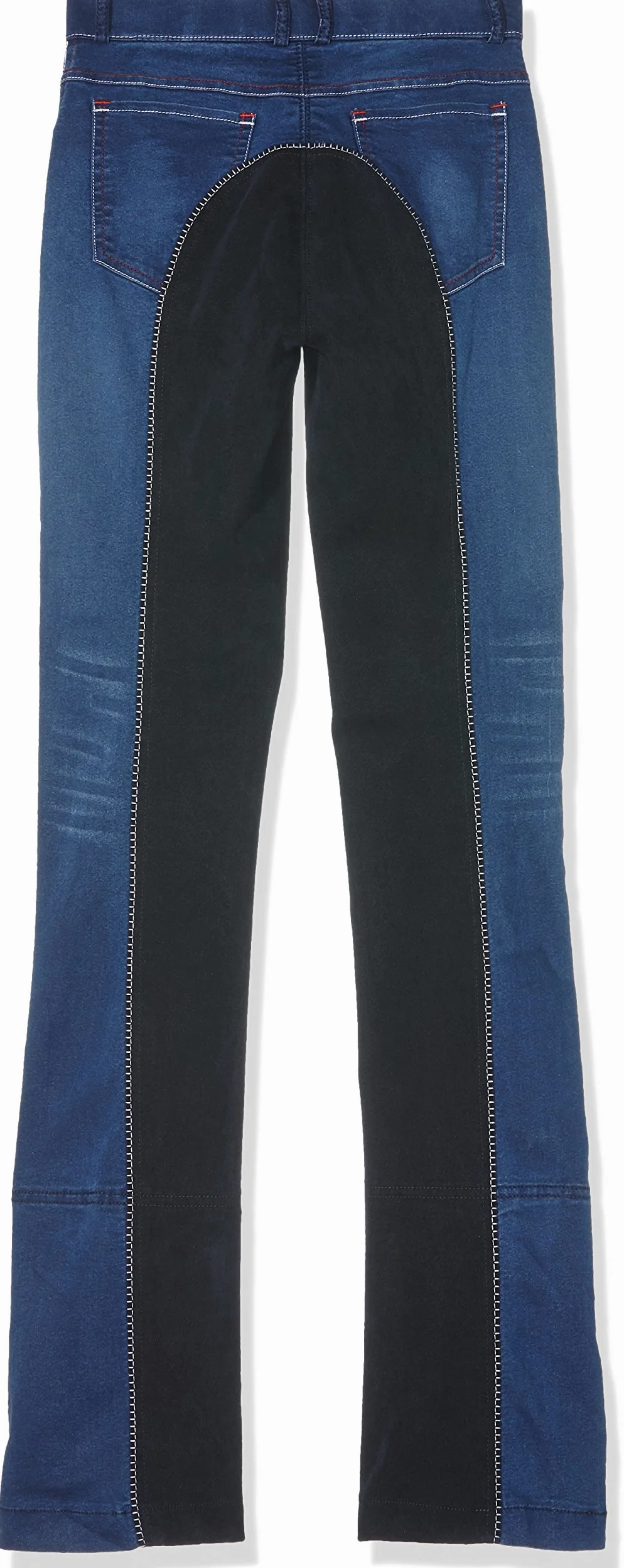 HKM Summer Denim Pantalón de Montar Jodhpur para Mujer Azul Vaquero/Azul Oscuro 34