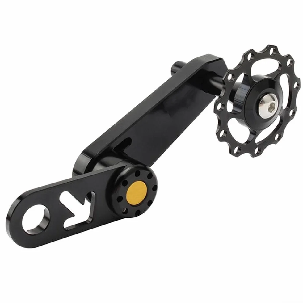 Ajustador de cadena para bicicletas de una sola velocidad y engranaje fijo | Tirador de eje de acero