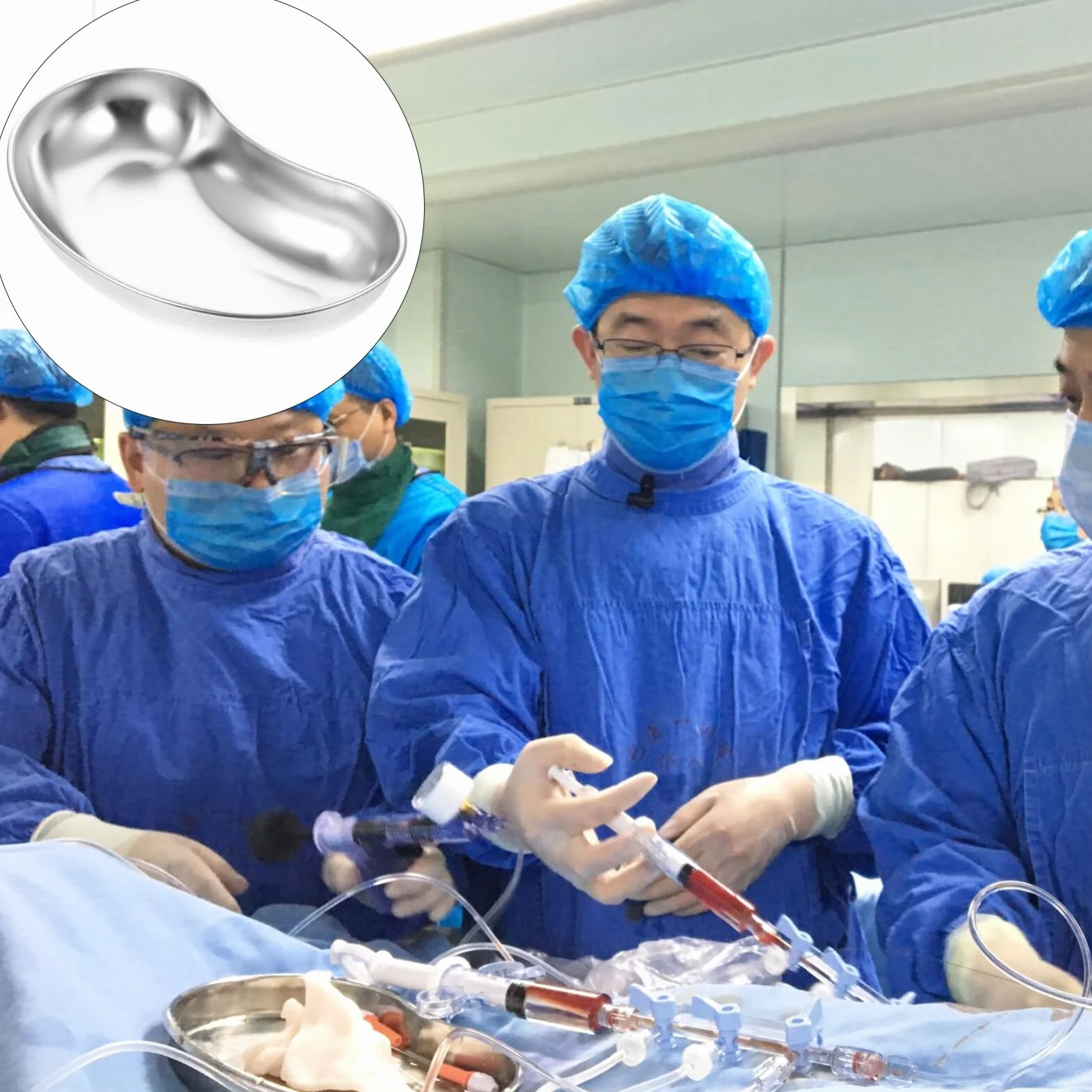 Bandeja de Acero Inoxidable para Riñonera Lavabo Emesis Instrumentos de Laboratorio Dental Quirúrgicas Médicas