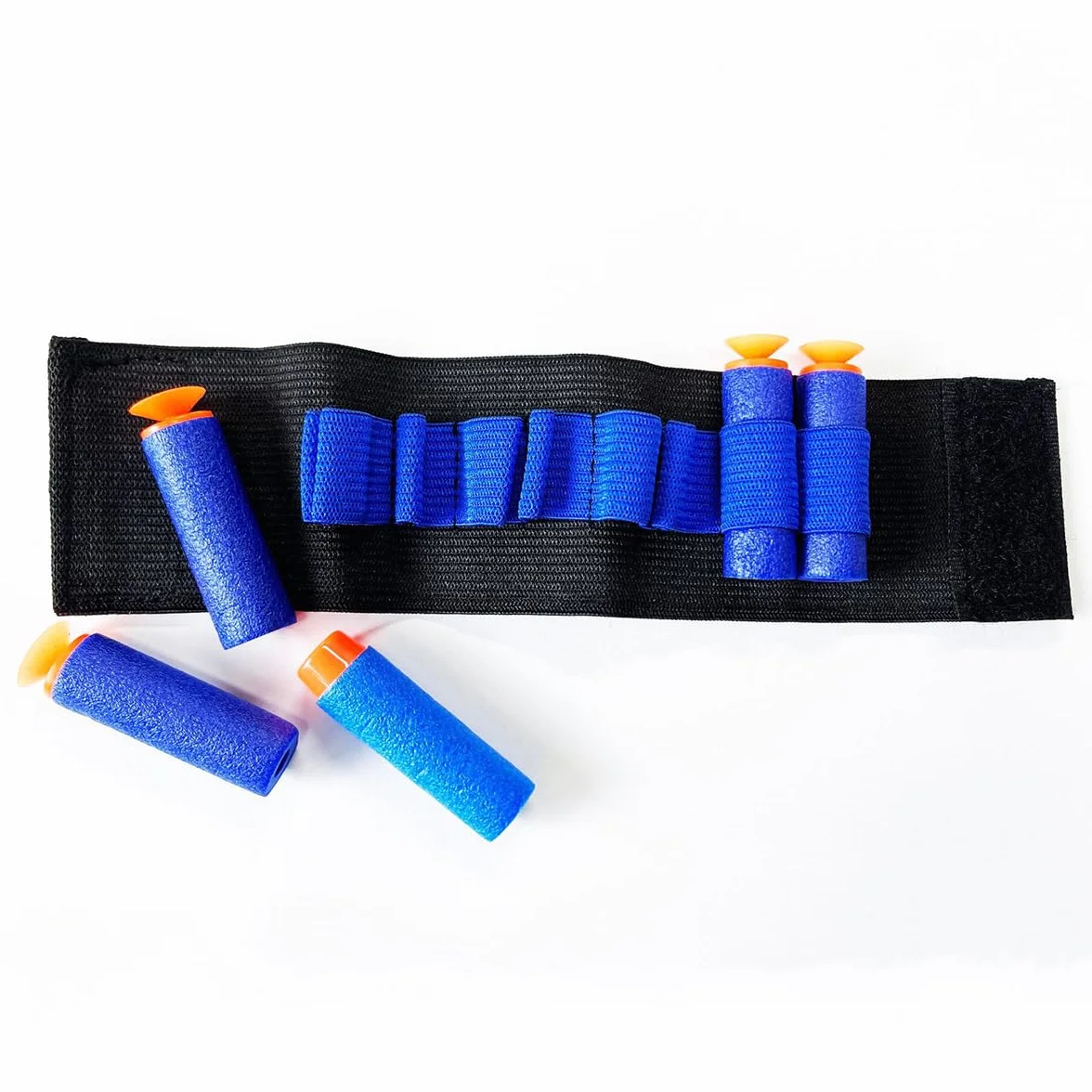 Soporte de tubo de extracción de sangre, muñequeras para flebotomía, capacidad 8 tubos, negro y azul