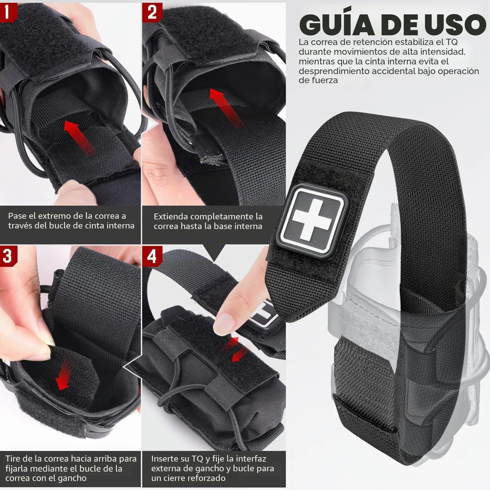 WYNEX Soporte para torniquete MOLLE IFAK TQ Holder Tactical Medical Pouch Holster Kit de primeros auxilios