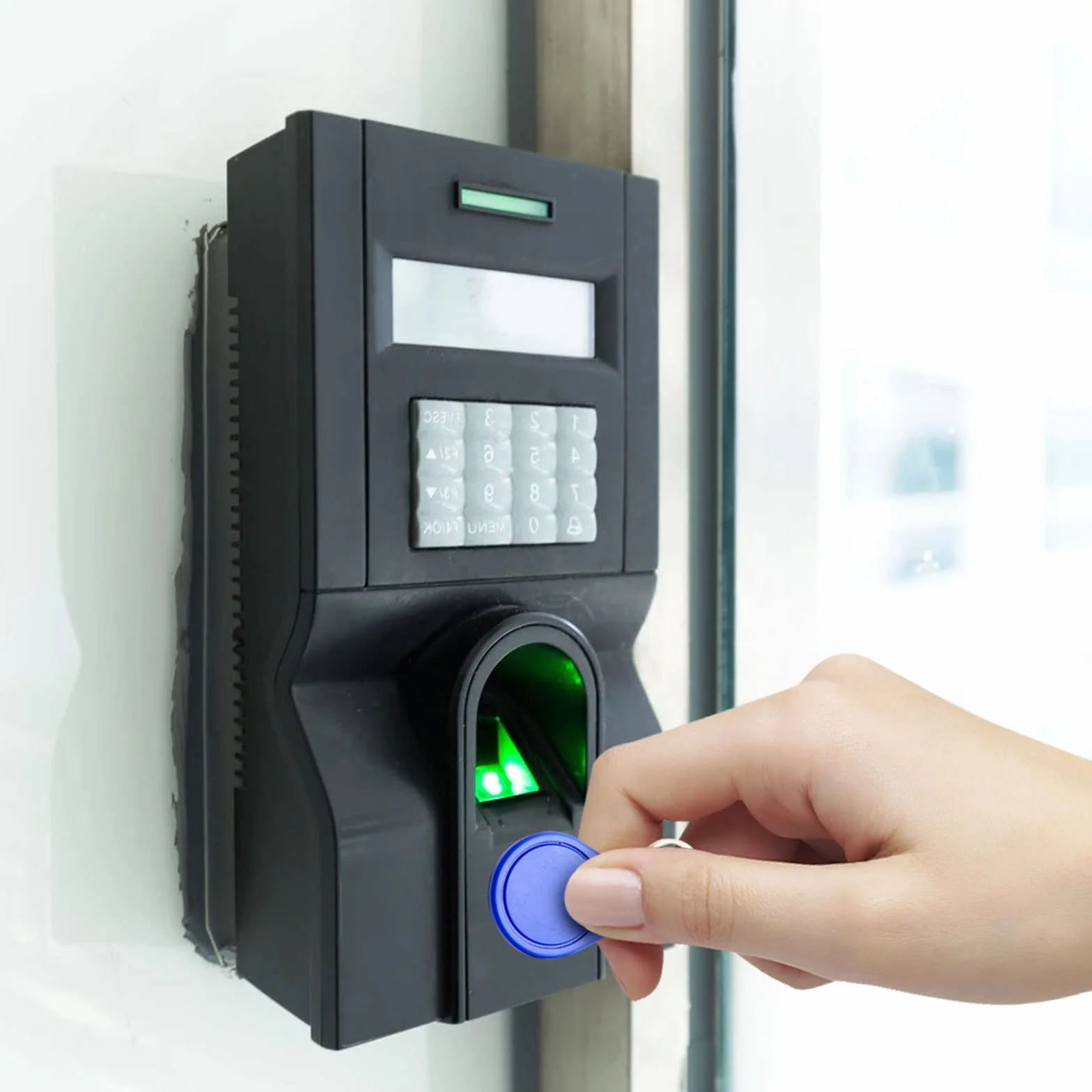 Tarjeta de llave IC RFID proximidad azul 13,56 MHz UID solo lectura llavero Control de acceso
