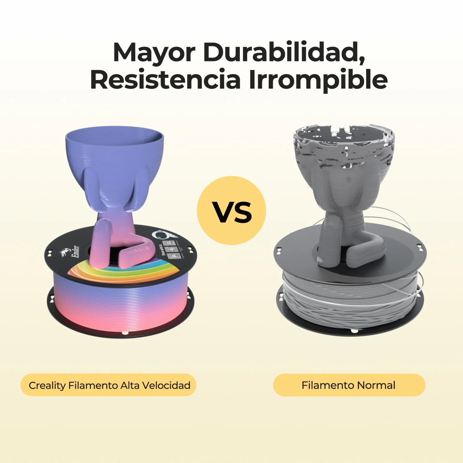 Creality Filamento PLA 1.75mm 1KG Precisión Dimensional +/- 0.02mm para Impresora 3D