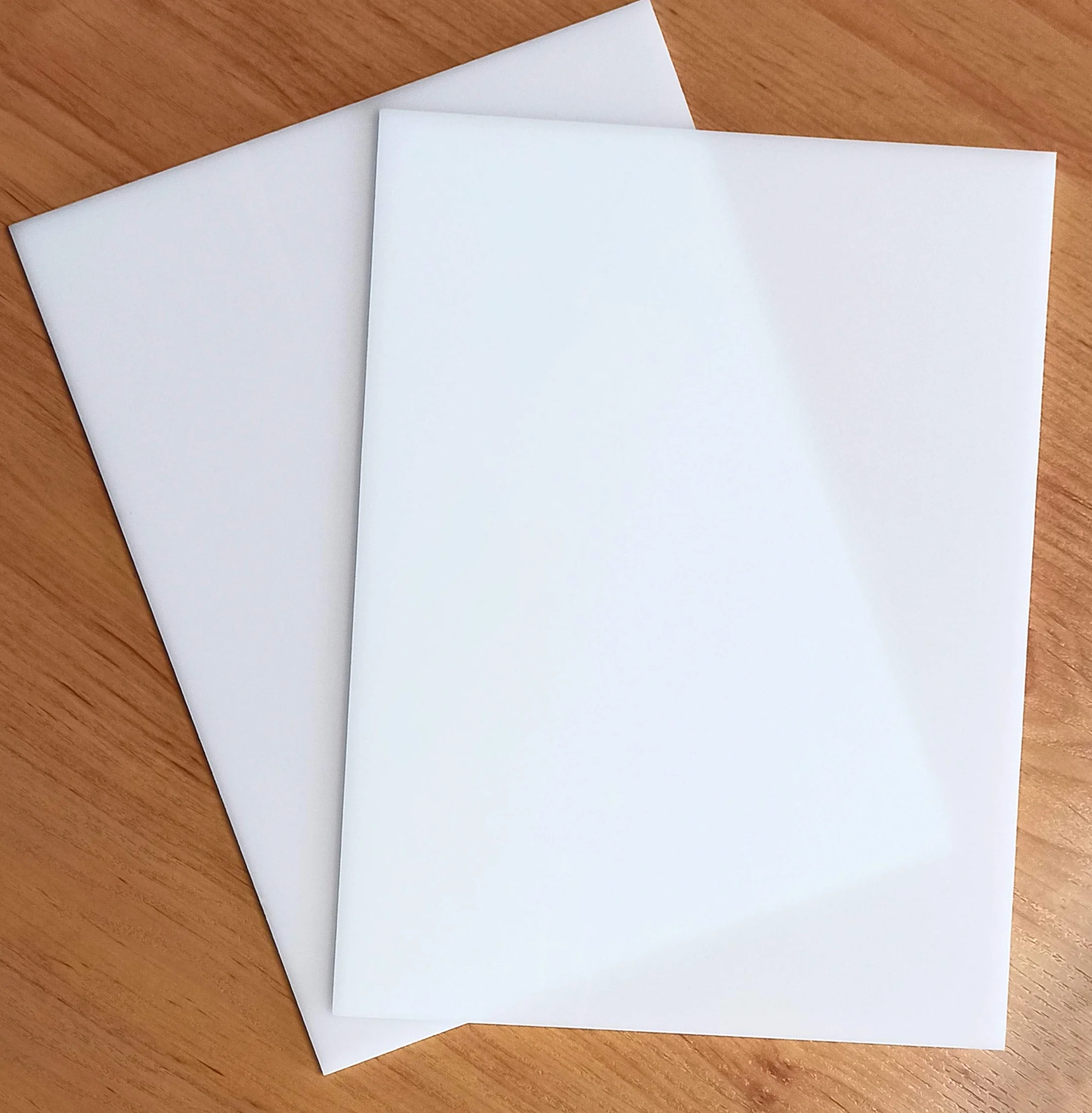 GOYAPRINT Metacrilato Blanco Opal 3 mm Placas Acrílicas Translúcidas Pack 2 Unidades A5 210×148 mm