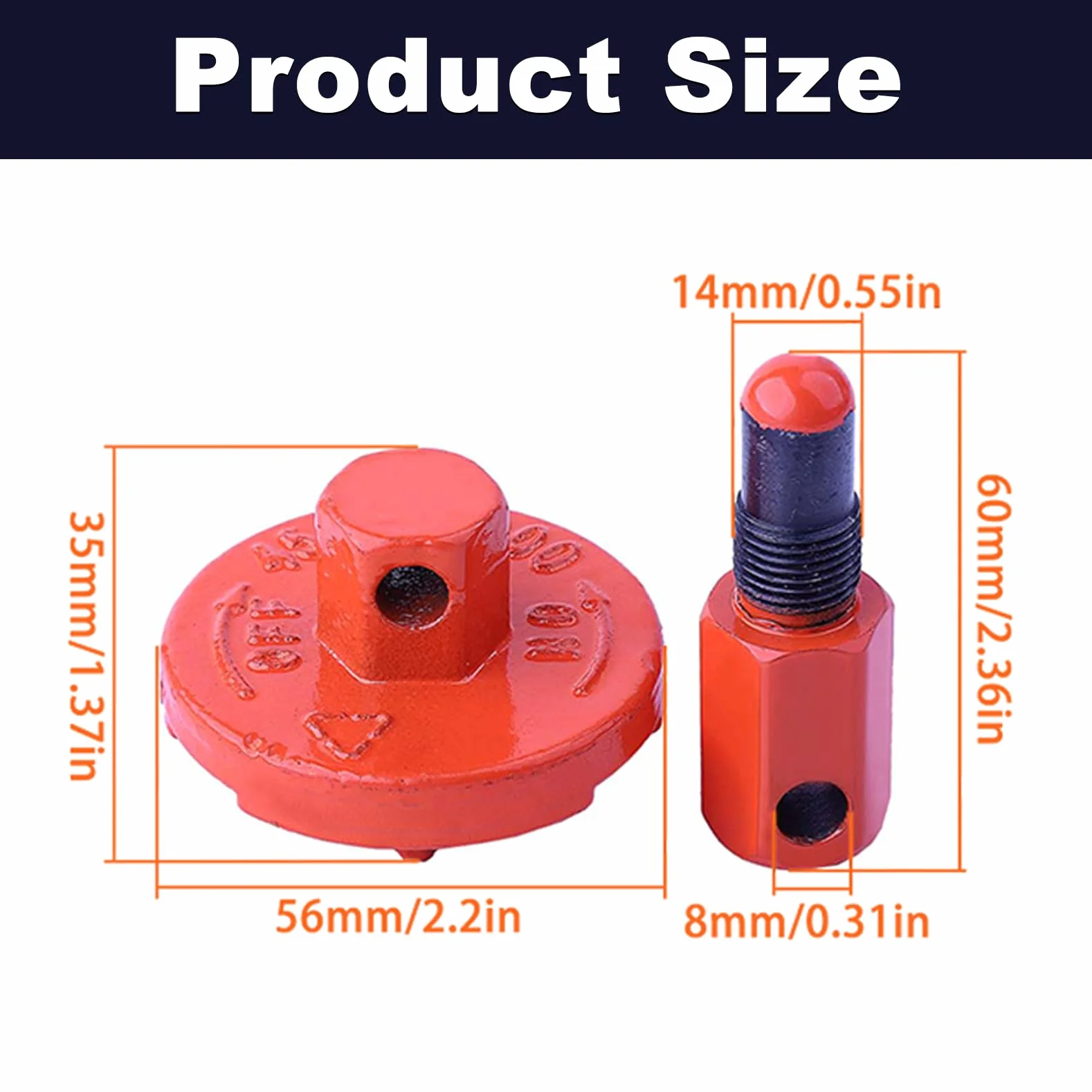Herramienta de extracción de embrague para Husqvarna Rancher 340 345 346 350 351 353 445 450 455 460 502 54 16-03, motosierras 2 ciclos 45/52/58