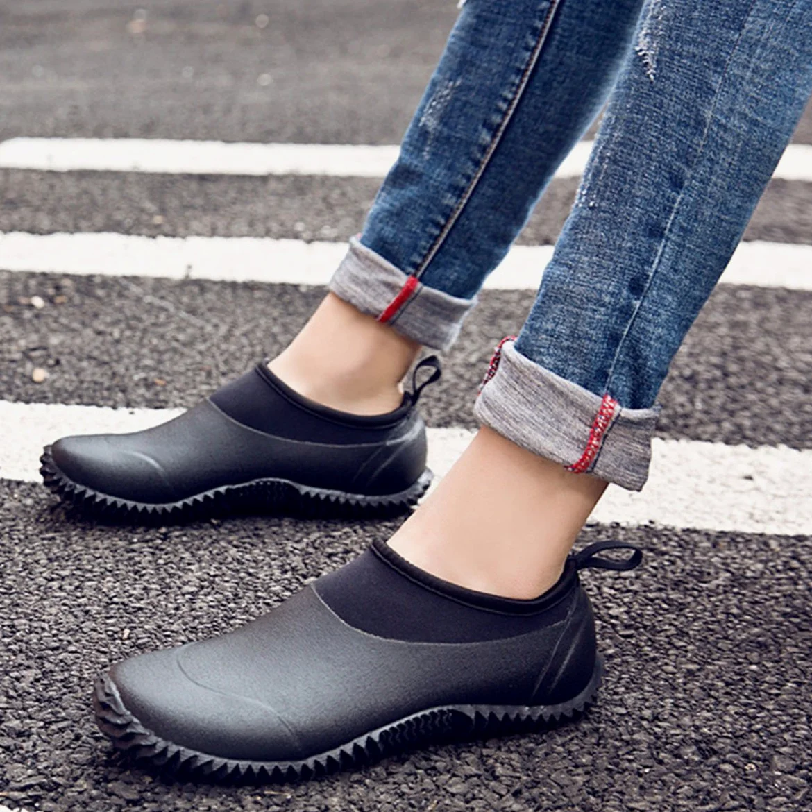 TENGTA Zapatos de jardinería Impermeables Unisex para Mujer Botas de Nieve para la Lluvia Lavado de Autos para Hombres Calzado