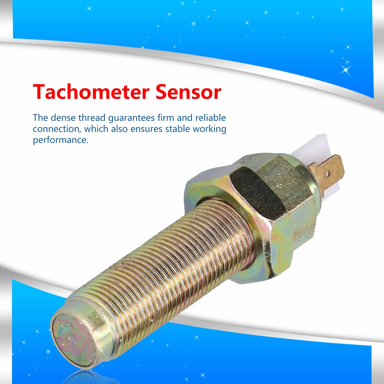 Sensor de Tacómetro 89 mm M18 Medidor de Rpm de Acero Inoxidable para Auto