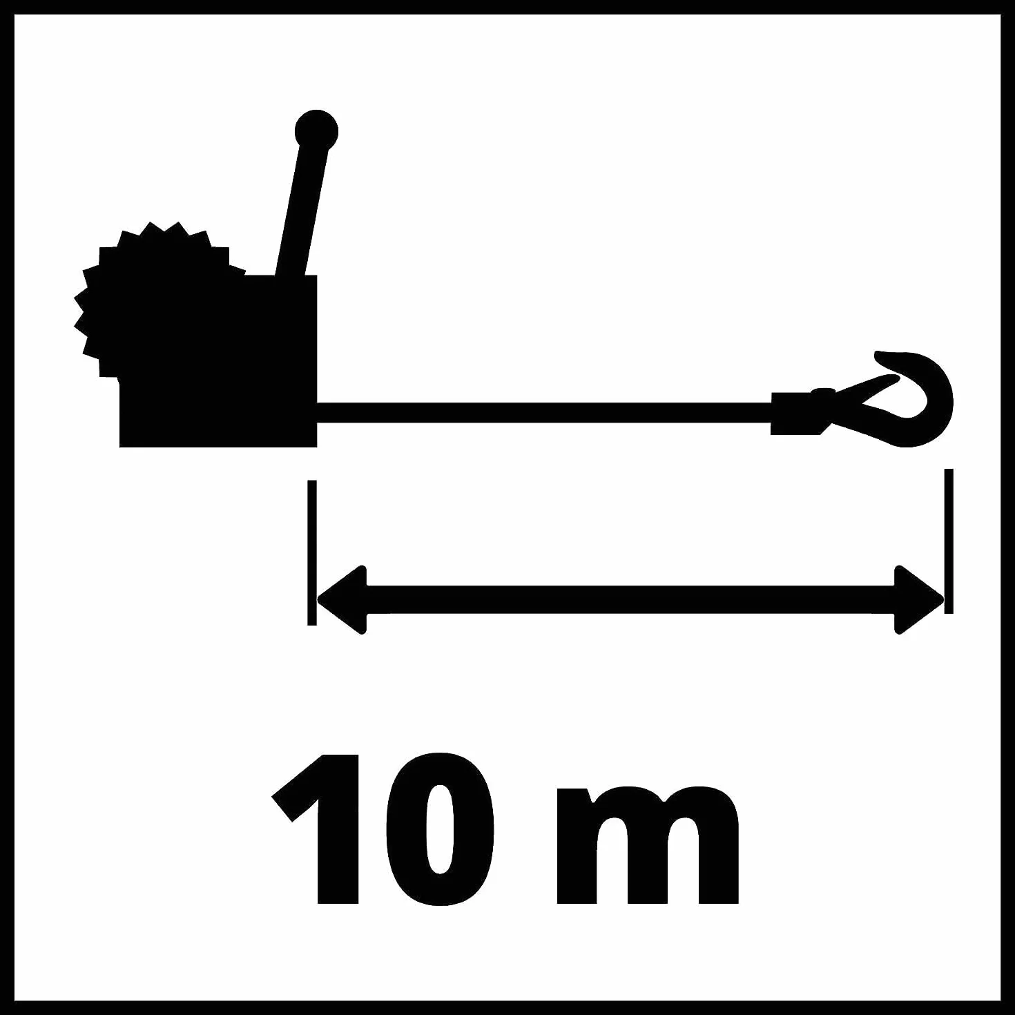 Einhell Cabestrante de cable manual TC-WI 500 500 kg 10 m cable de alambre