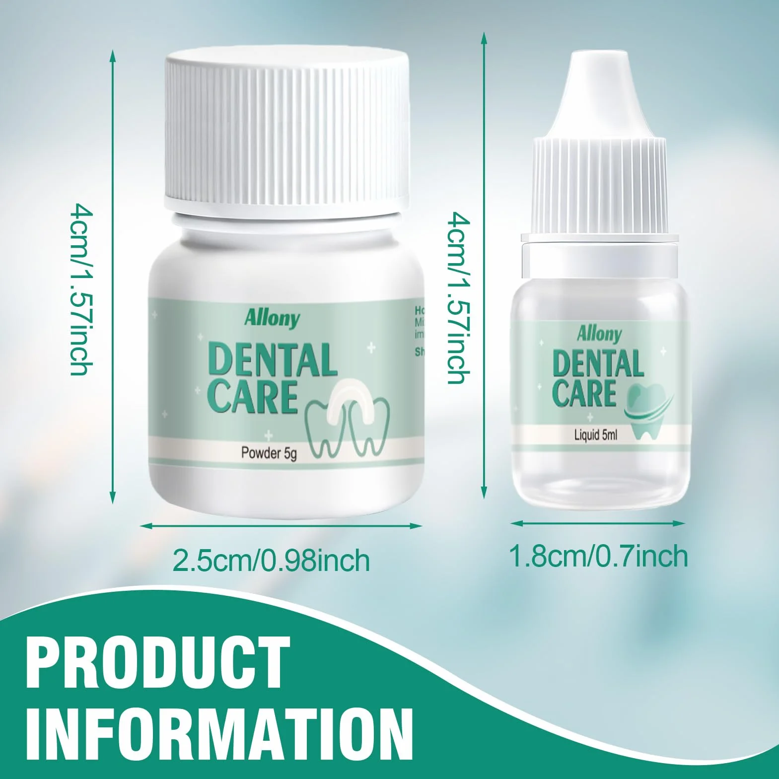 Cemento Dental Composite Kit de Fijación para Corona y Puente