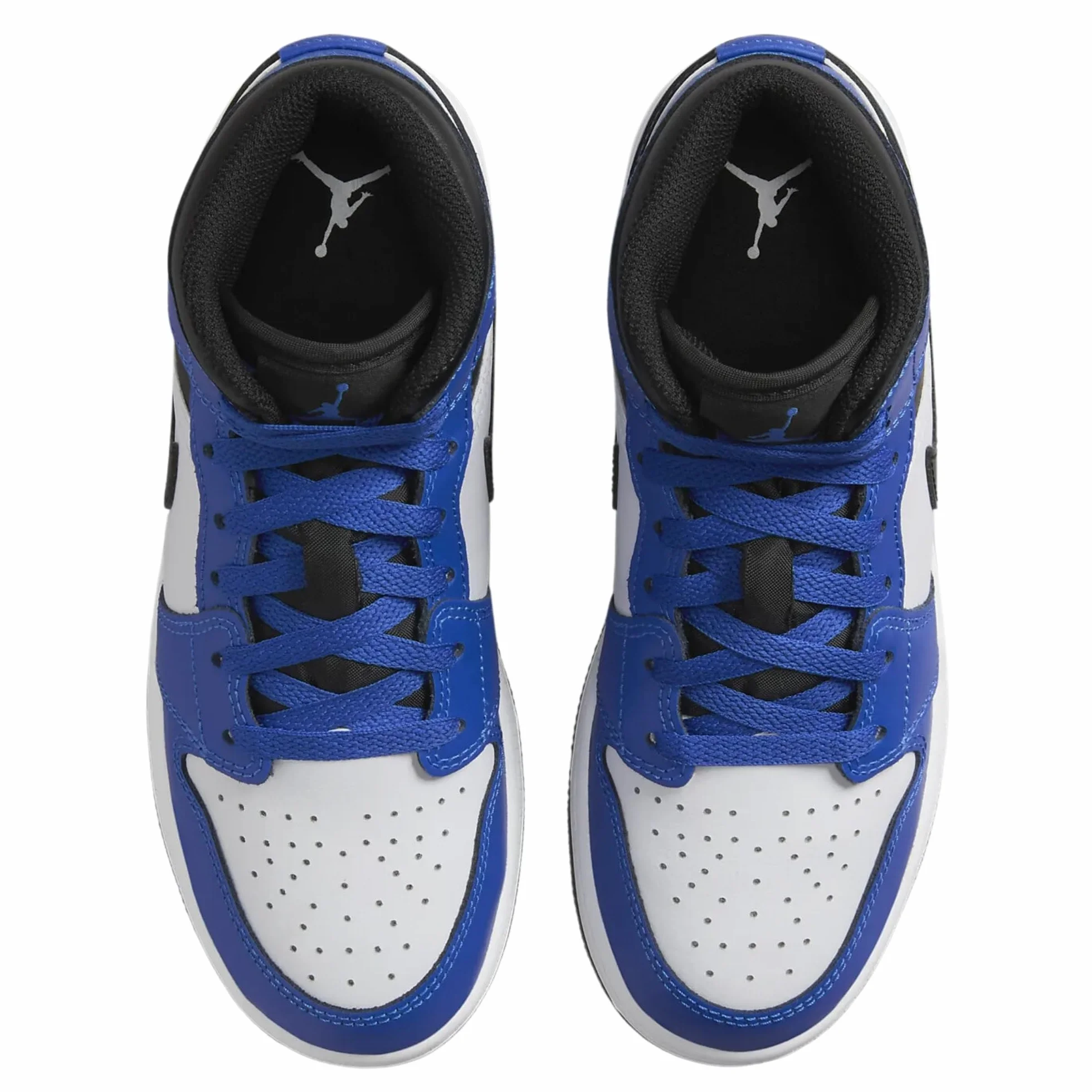 Nike Air Jordan 1 Mid - Tenis para niños, azul rey/negro/blanco (GAME ROYAL/BLACK-WHITE), 5.5 Big Kid