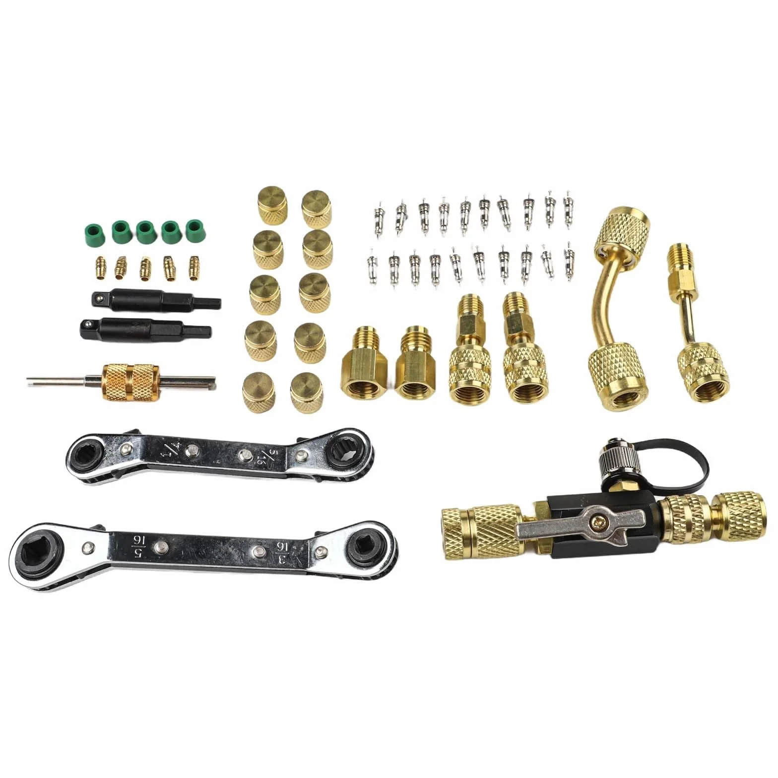 HVAC Kit de extracción de núcleo de válvula con removedor e instalador, llaves dobles para R22 R12 R407 R410