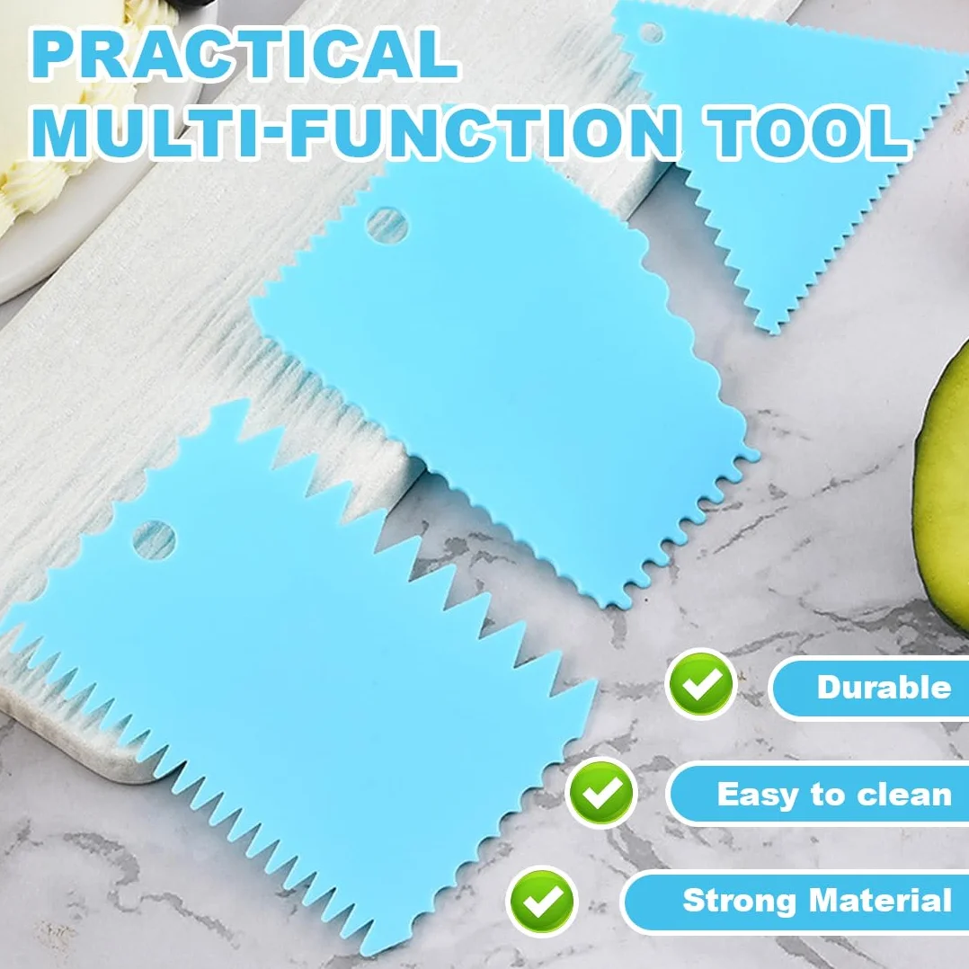 Juego 3 piezas espátulas dentadas para pegamento profesional y doméstico