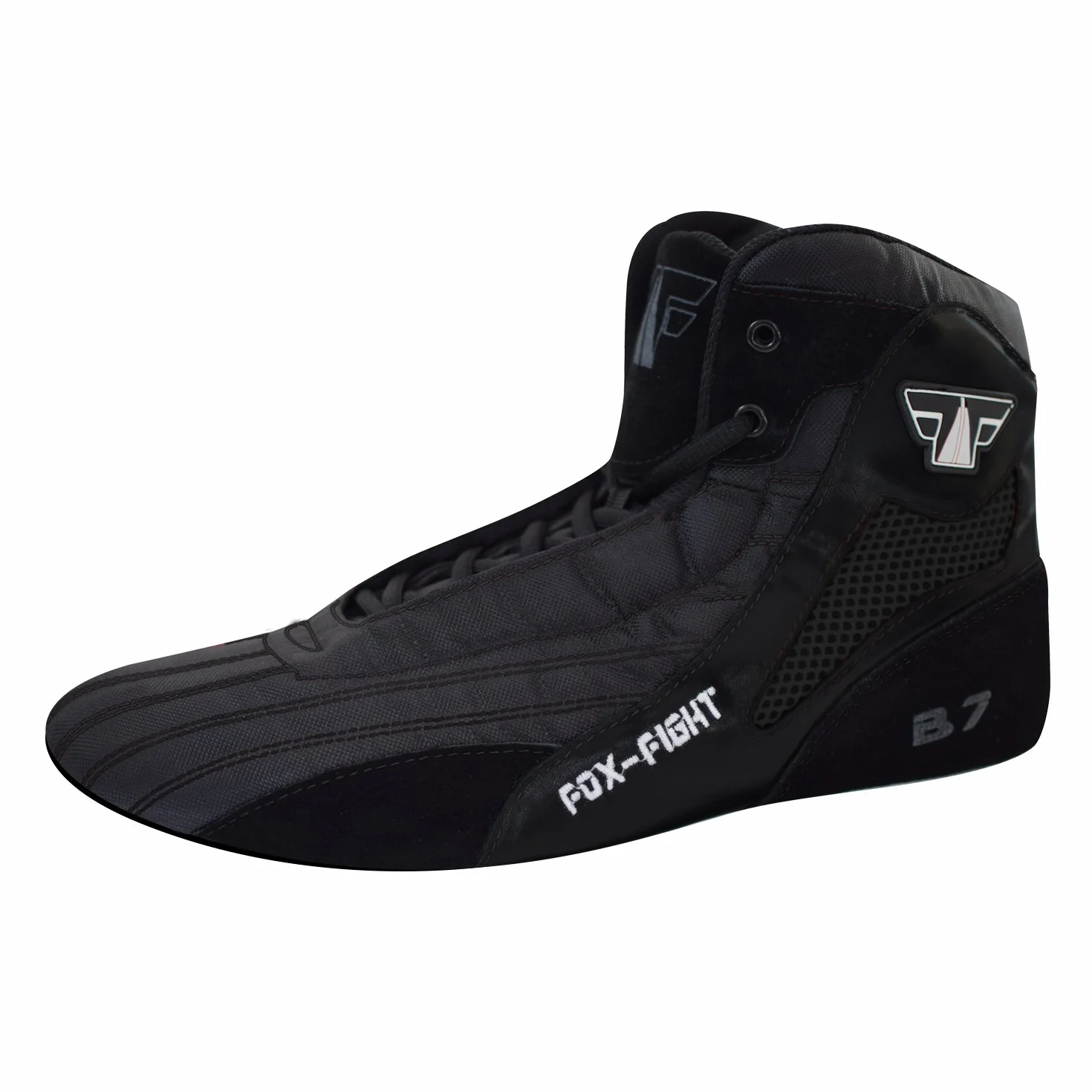 FOX-FIGHT B7 Sambo Zapatillas de lucha profesional,boxing, piel con suela de ante, Talla 43, color negro