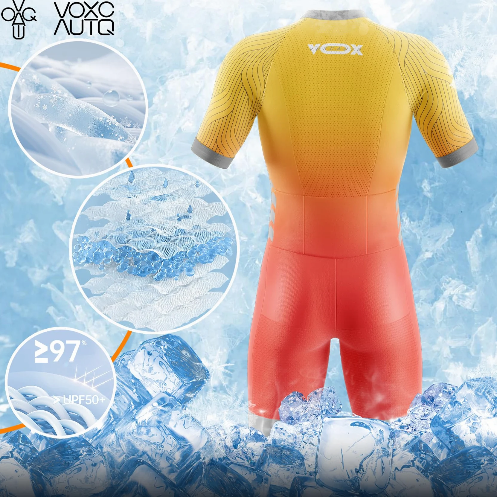 Traje de Triatlón de Manga Corta para Hombre, Traje de Ciclismo Hombres de Traje Tri,Traje de Ciclismo de Secado rápido MTB Mono Racing,Ciclismo, Carrera, natación.