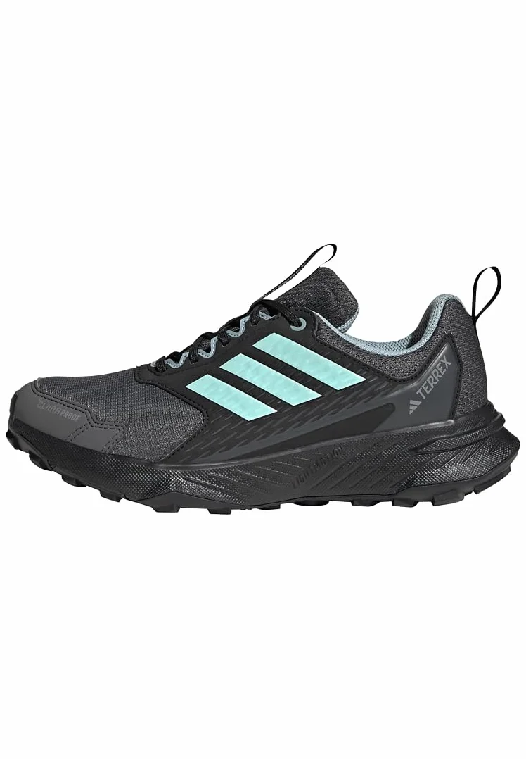 adidas Mujer Terrex Tracefinder 2 Climaproof Trail Running Shoes, Carbon/Semi Flash Aqua/Grey Six, 36 EU