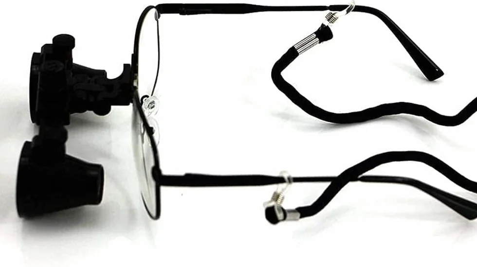 Lupa Binocular Marco de Anteojos Quirúrgicos Médicos Cirugía Dental Vascular Negro