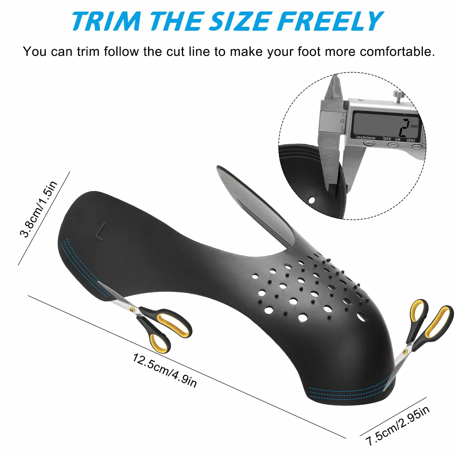 Escudo de Zapatos 4 Pares Protectores para Zapatillas de Deporte Universal Protector de Pliegues para Calzado para Hombre y Hembra