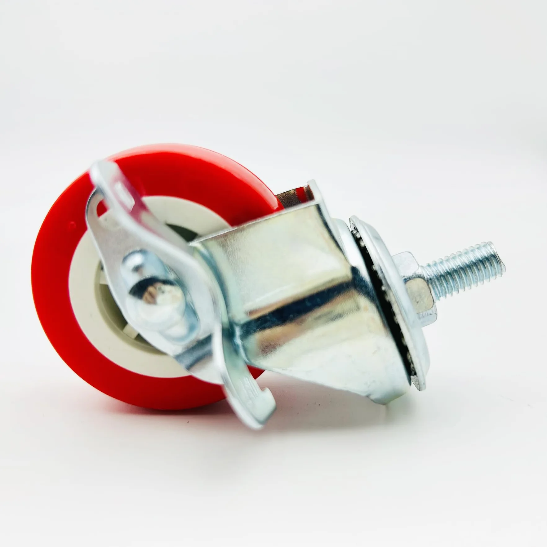 Ruedas Giratorias de PU con Freno 360° Ø 50mm IC4214A Paquete de 4 para Muebles Armarios