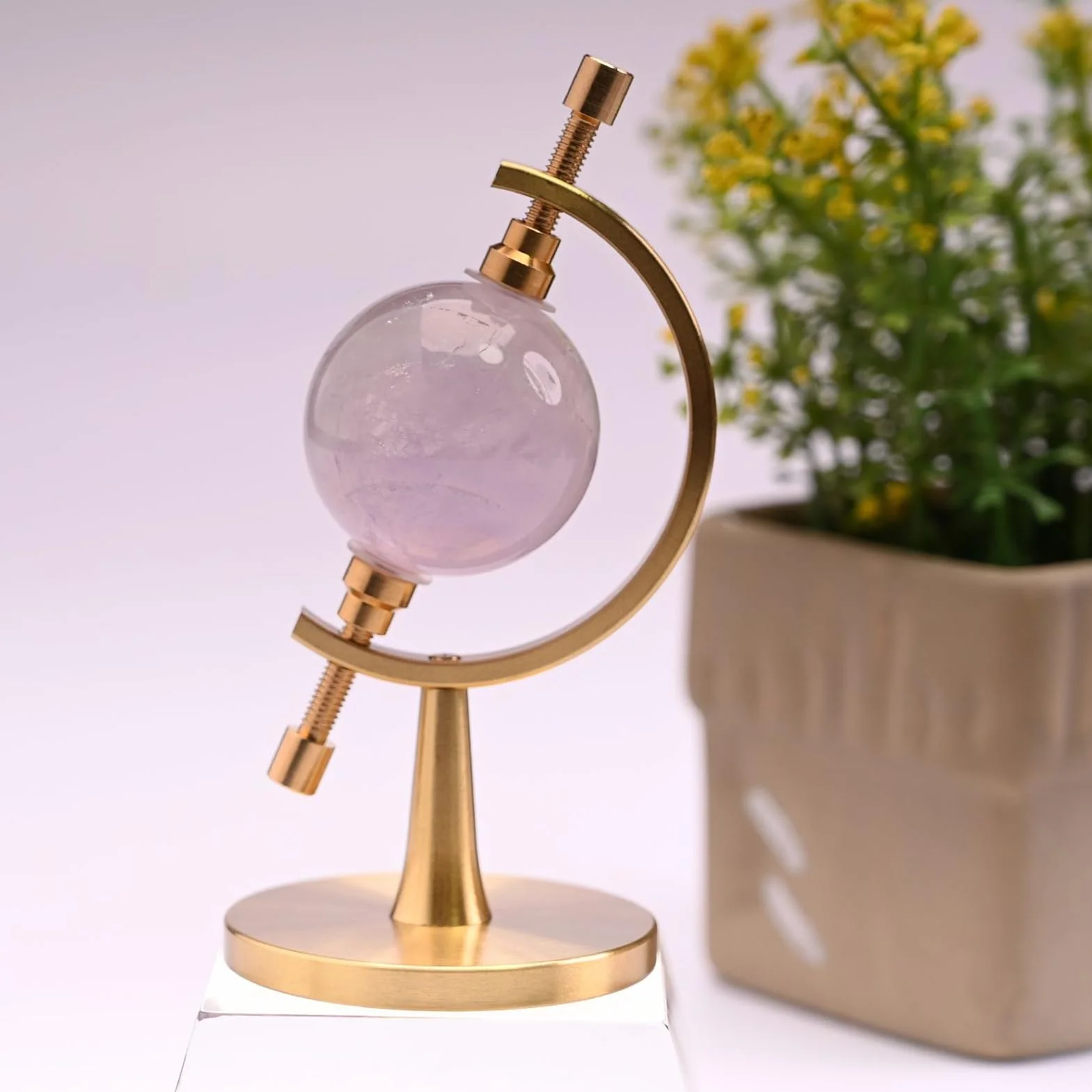 Expositor ajustable para minerales con clip acolchado, soporte de muestras fósiles piedras preciosas