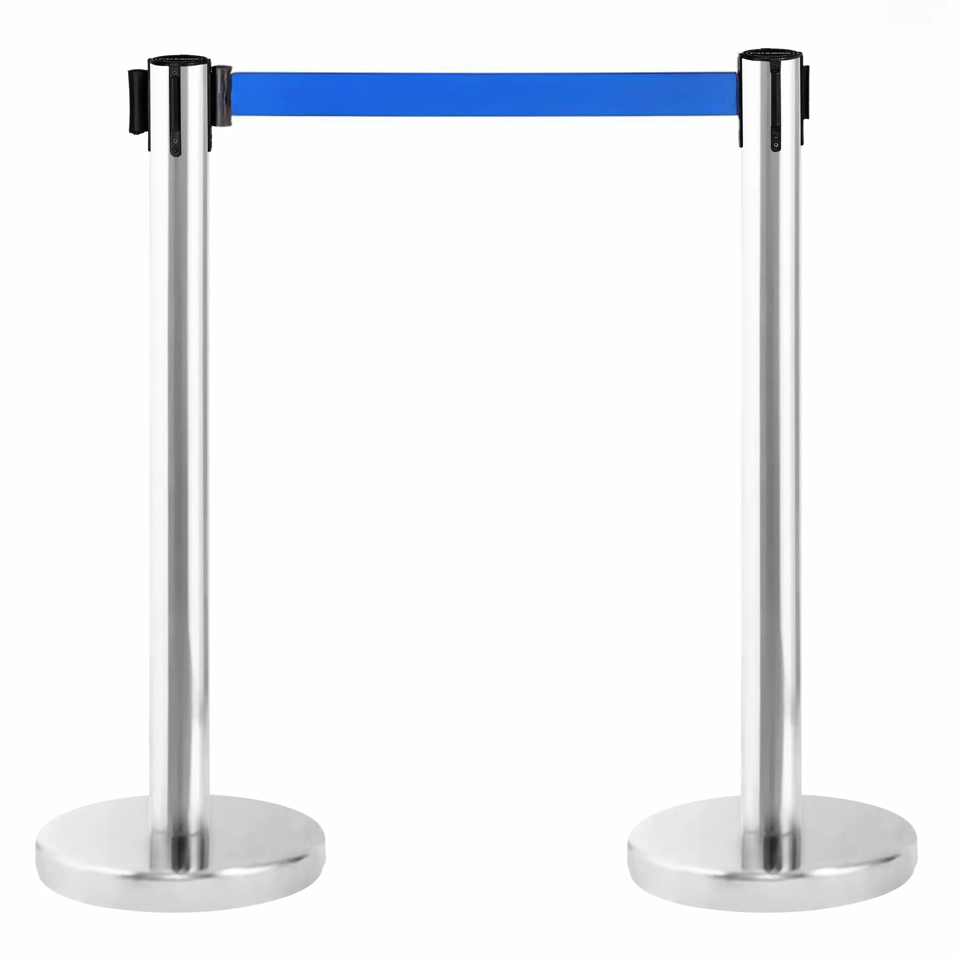 Poste Separador Cinta Extensible 3 metros (2uds) Barrera Delimitadora Prohibido el Paso