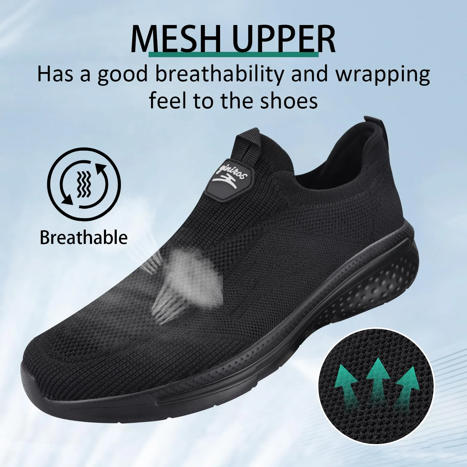 Giniros Zapatillas de Deporte Slip On Zapatillas Running Hombre Correr Jogging Caminar Bambas Gimnasio Fitness Atlético Tenis Trabajo Sneakers Ligeros Transpirables Zapatillas Deportivas Hombre