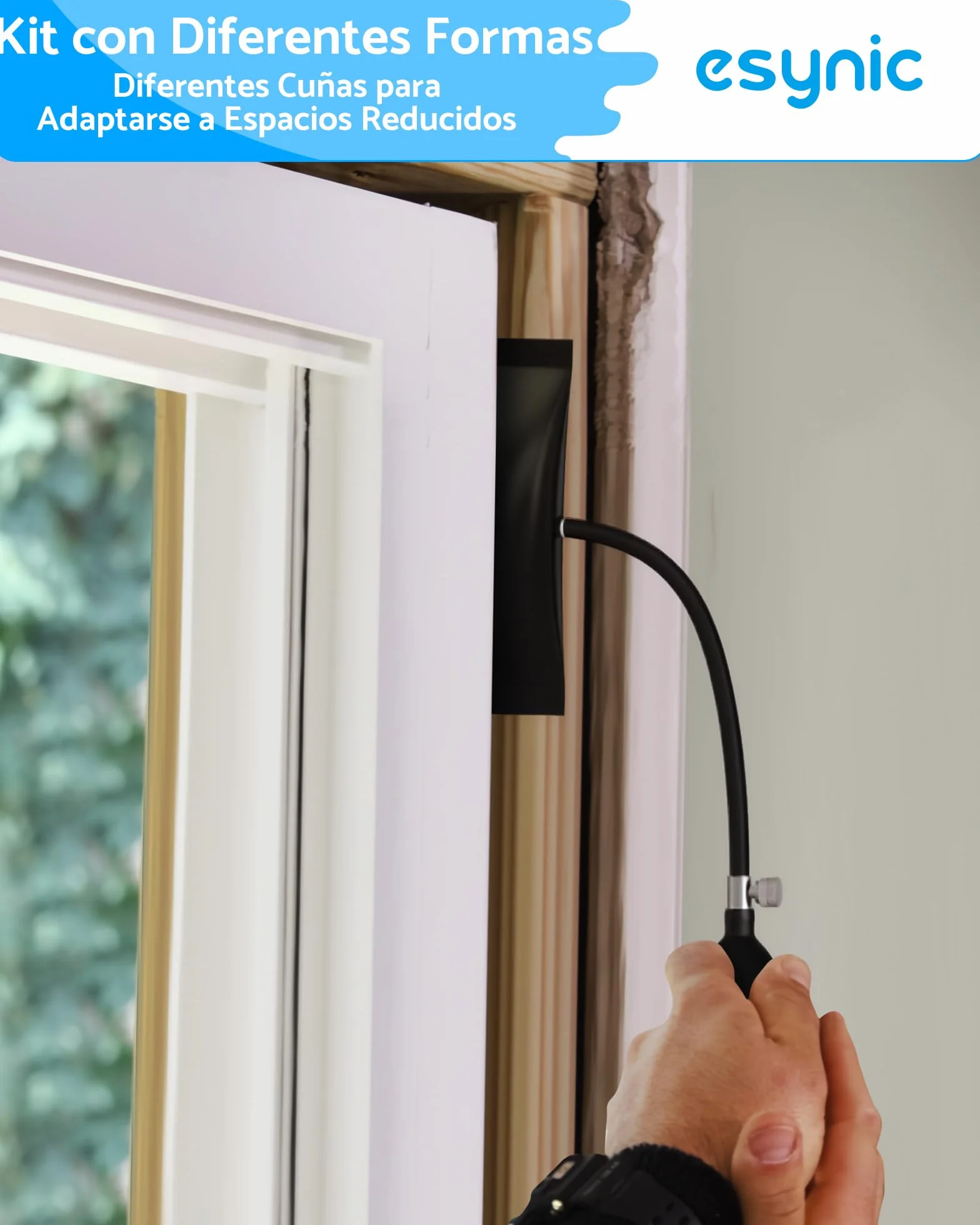 eSynic Air Wedge Pump Kit 3PCS Cuñas Inflables Herramienta de Alineación Elevación para Puertas Ventanas Muebles