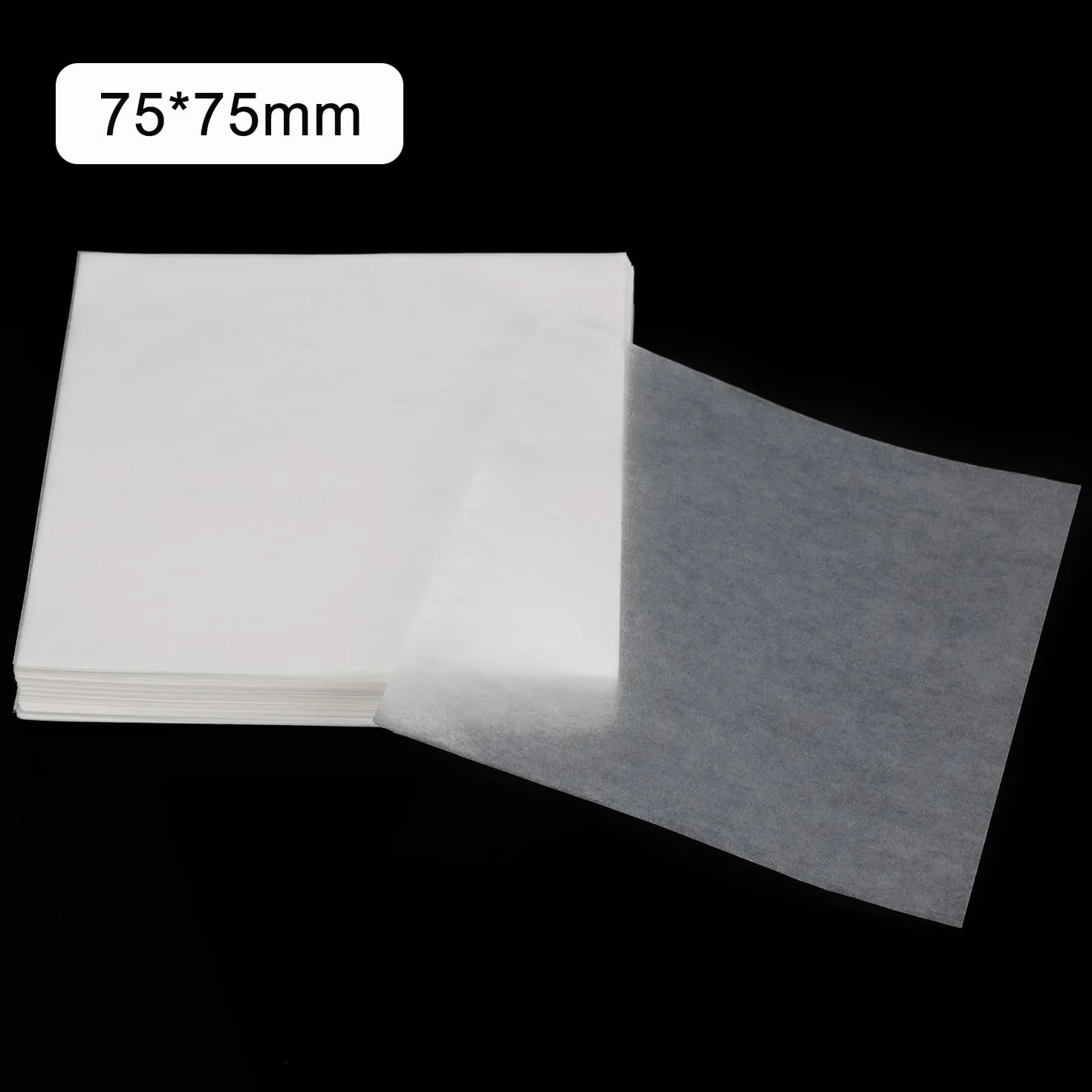 stonyLab Papel de Pesaje 75x75 mm sin Nitrógeno 500 Hojas para Balanza Analítica Laboratorio