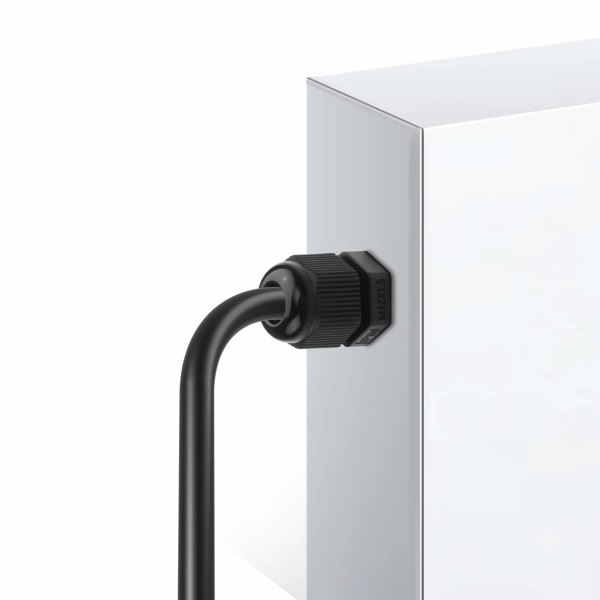 GINTOOYUN 10 unidades M12 x 1,5 glándula de cable impermeable de nailon articulado 3 mm 6,5 mm