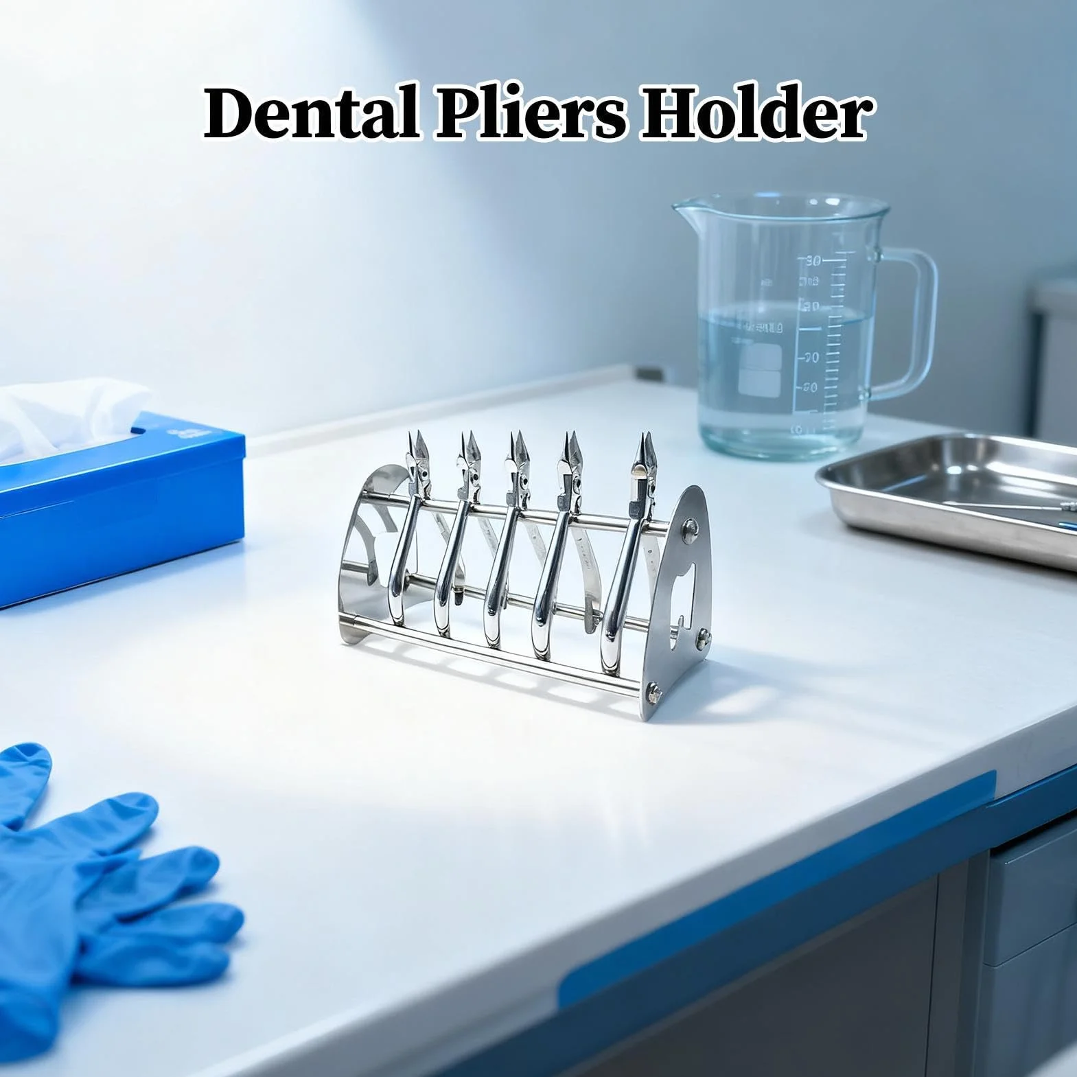 Organizador de alicates de acero inoxidable para ortodoncia, estante de almacenamiento de instrumentos dentales